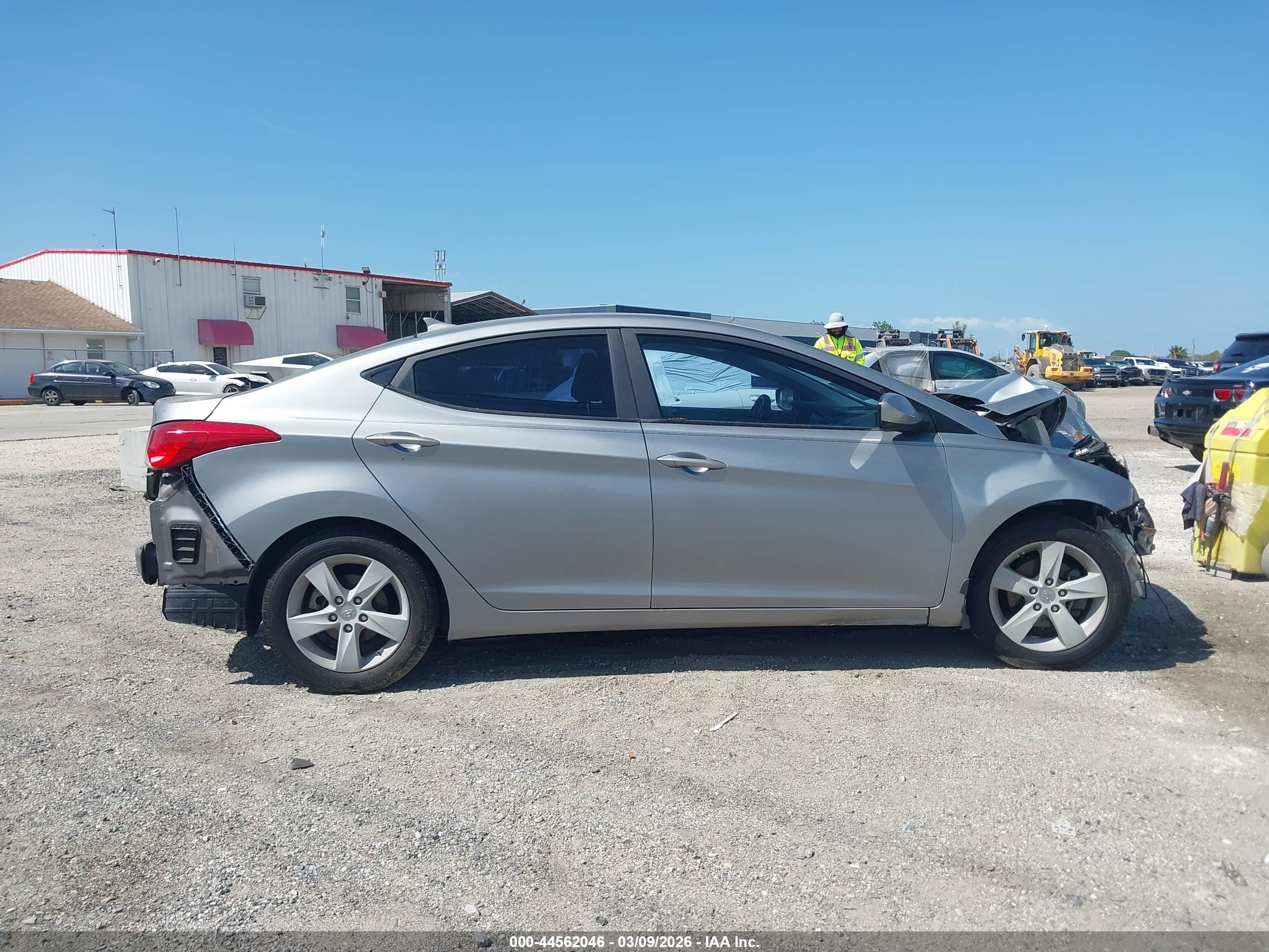 2013 Hyundai Elantra Gls Silver vin: KMHDH4AE9DU775175
