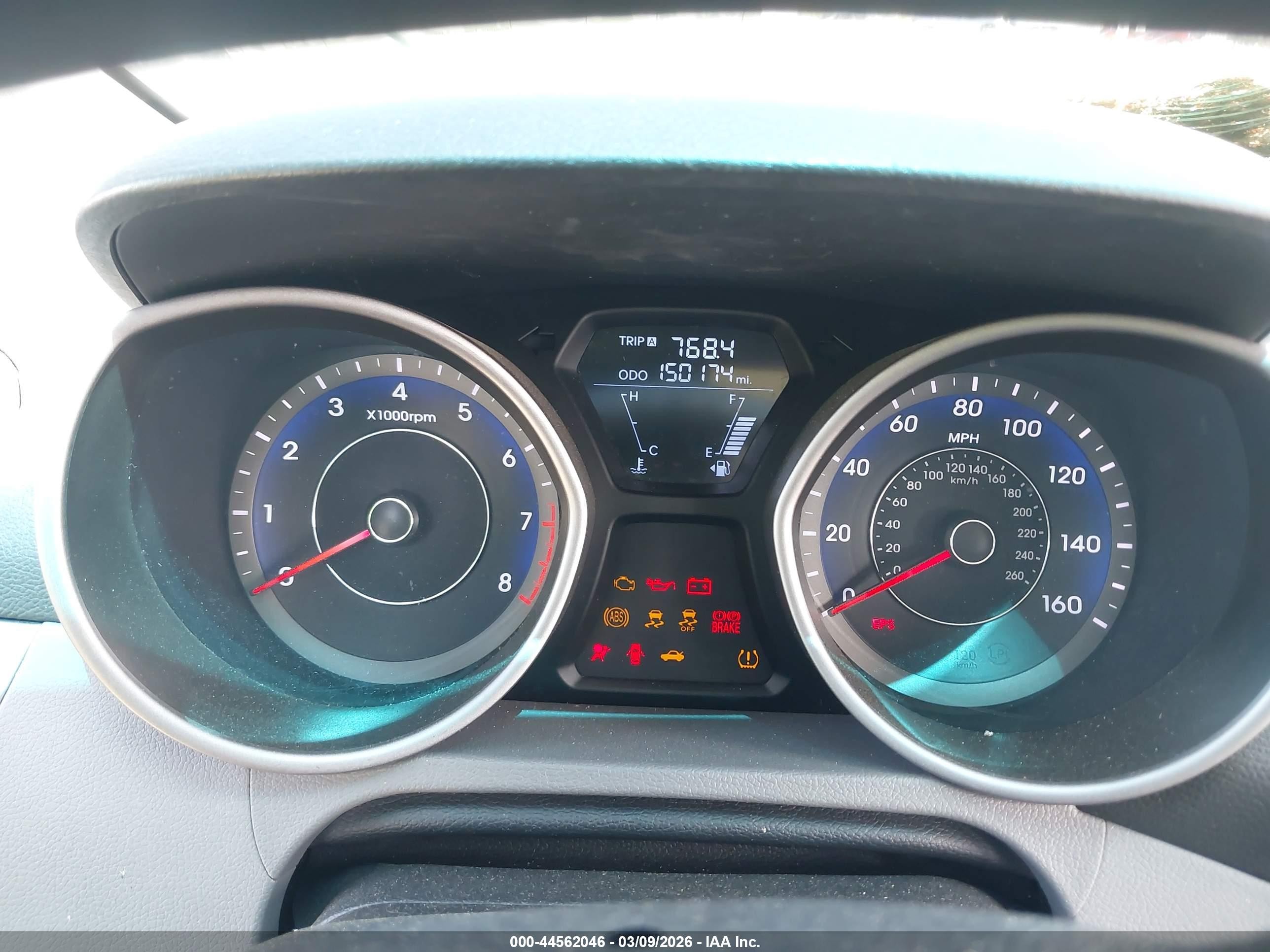 2013 Hyundai Elantra Gls Silver vin: KMHDH4AE9DU775175