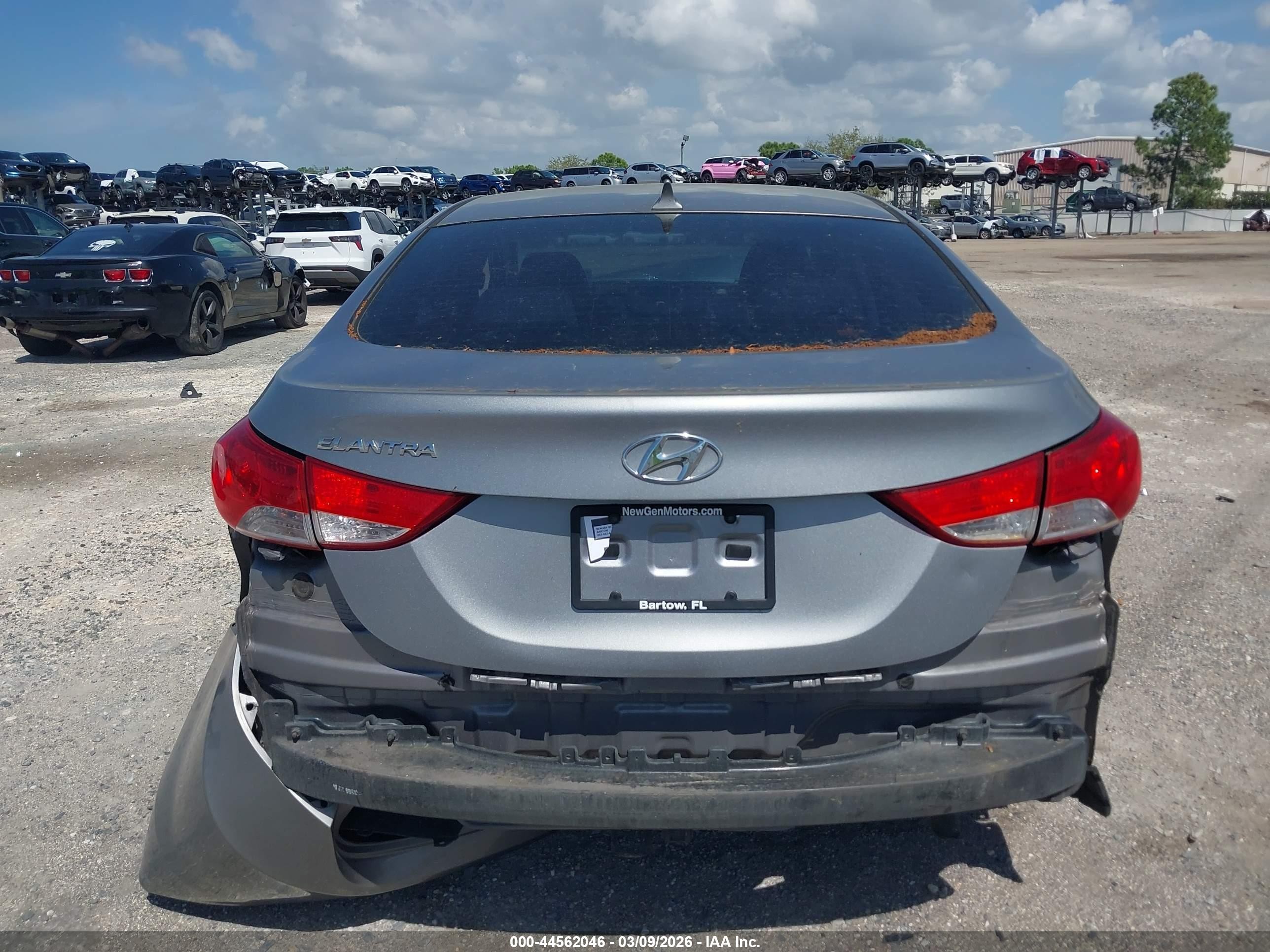 2013 Hyundai Elantra Gls Silver vin: KMHDH4AE9DU775175