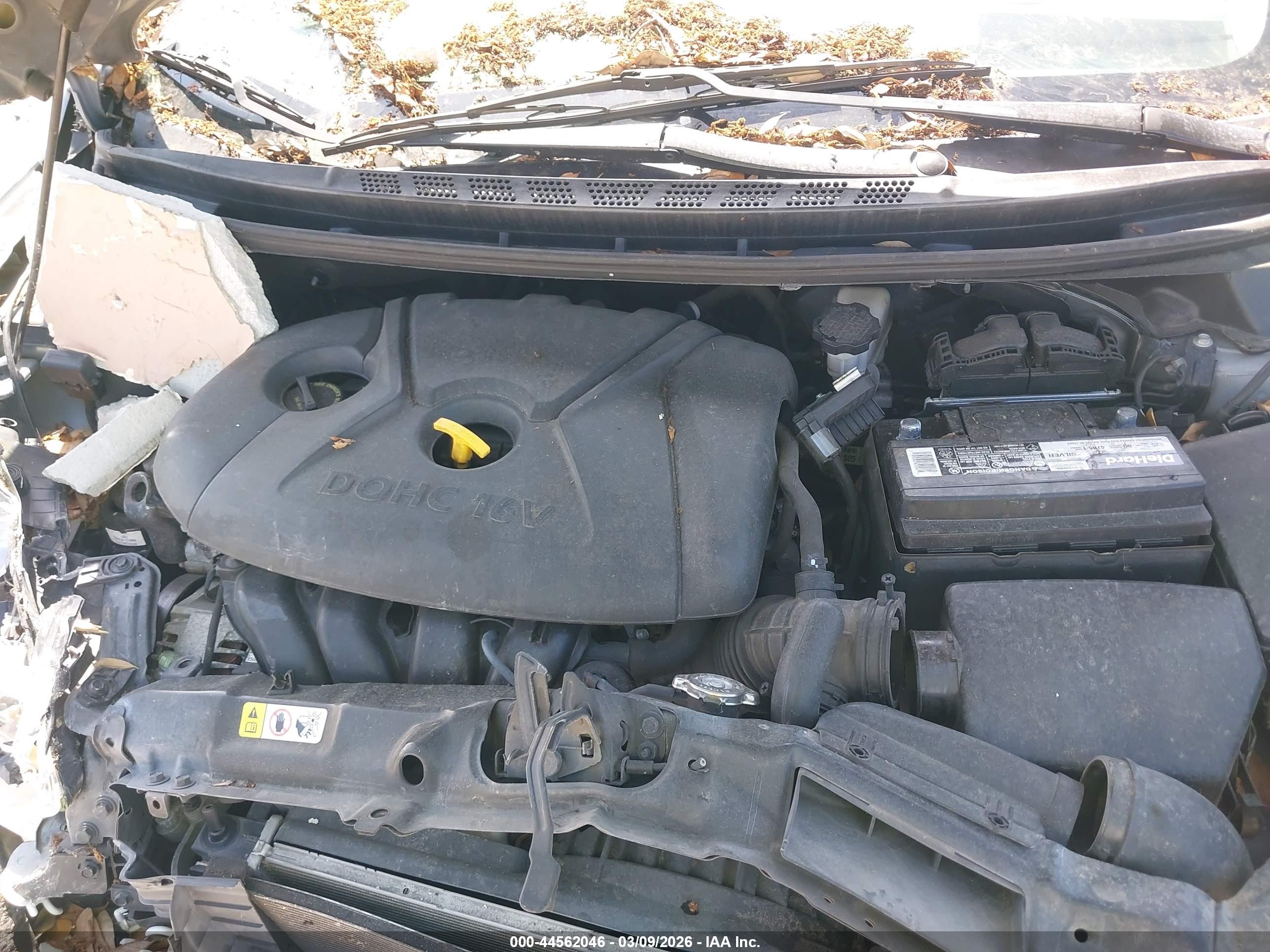 2013 Hyundai Elantra Gls Silver vin: KMHDH4AE9DU775175