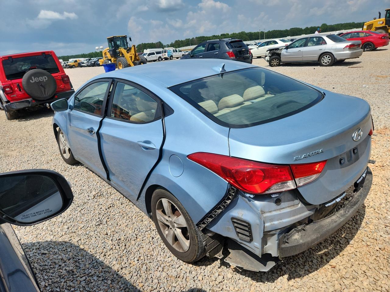 2013 Hyundai Elantra Gls Blue vin: KMHDH4AE9DU811267