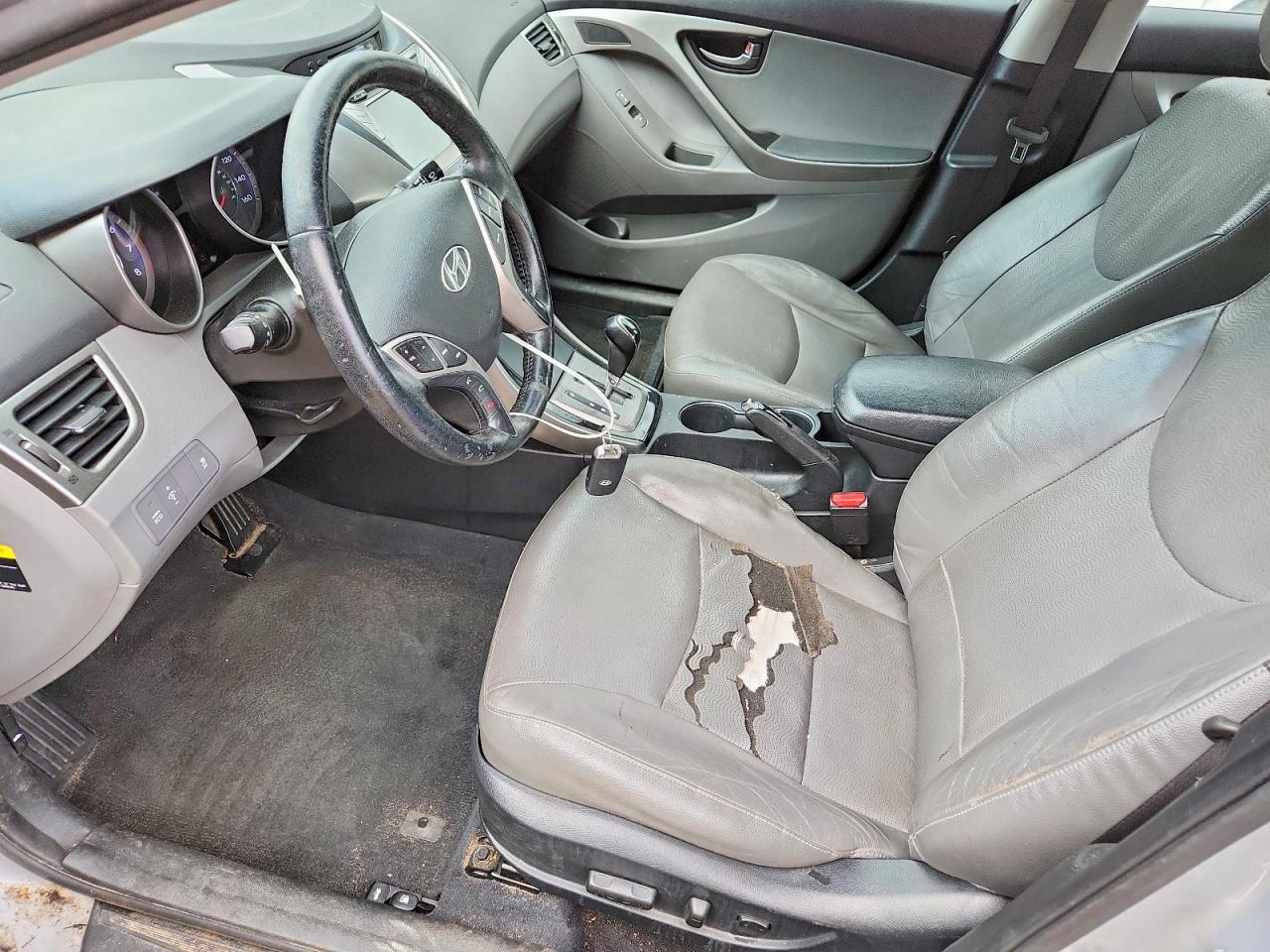 2013 Hyundai Elantra Limited Silver vin: KMHDH4AE9DU838419