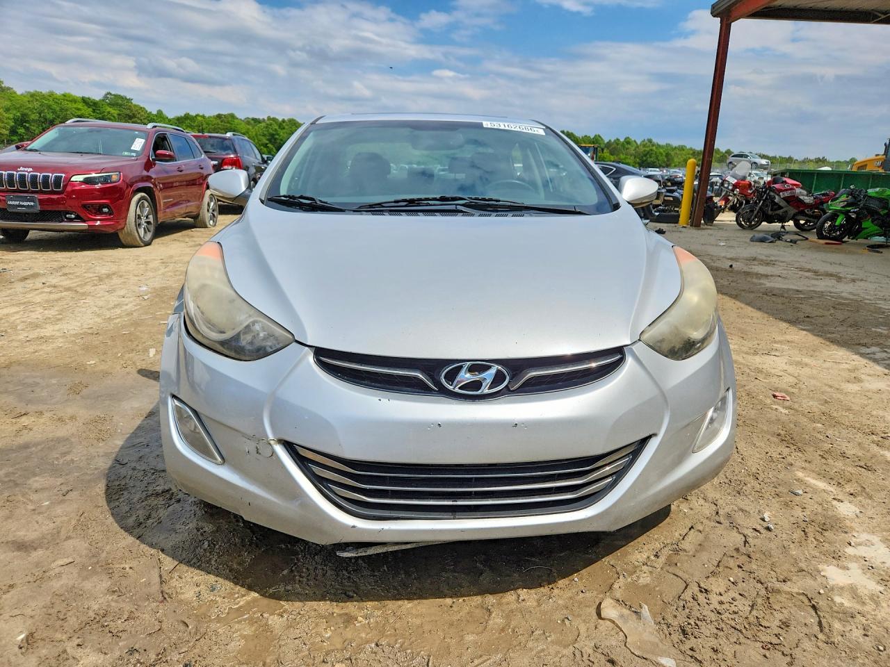 2013 Hyundai Elantra Limited Silver vin: KMHDH4AE9DU838419