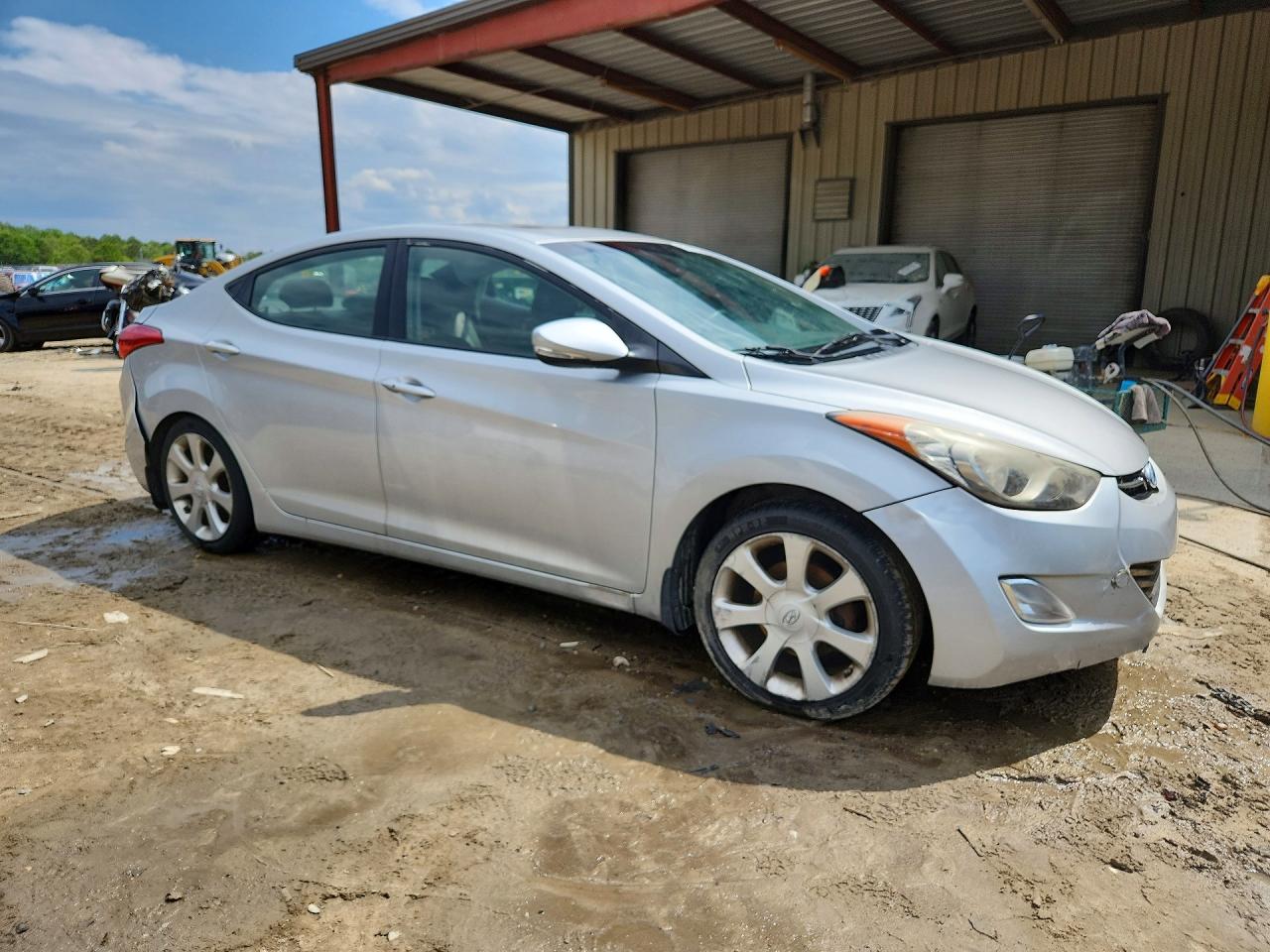 2013 Hyundai Elantra Limited Silver vin: KMHDH4AE9DU838419