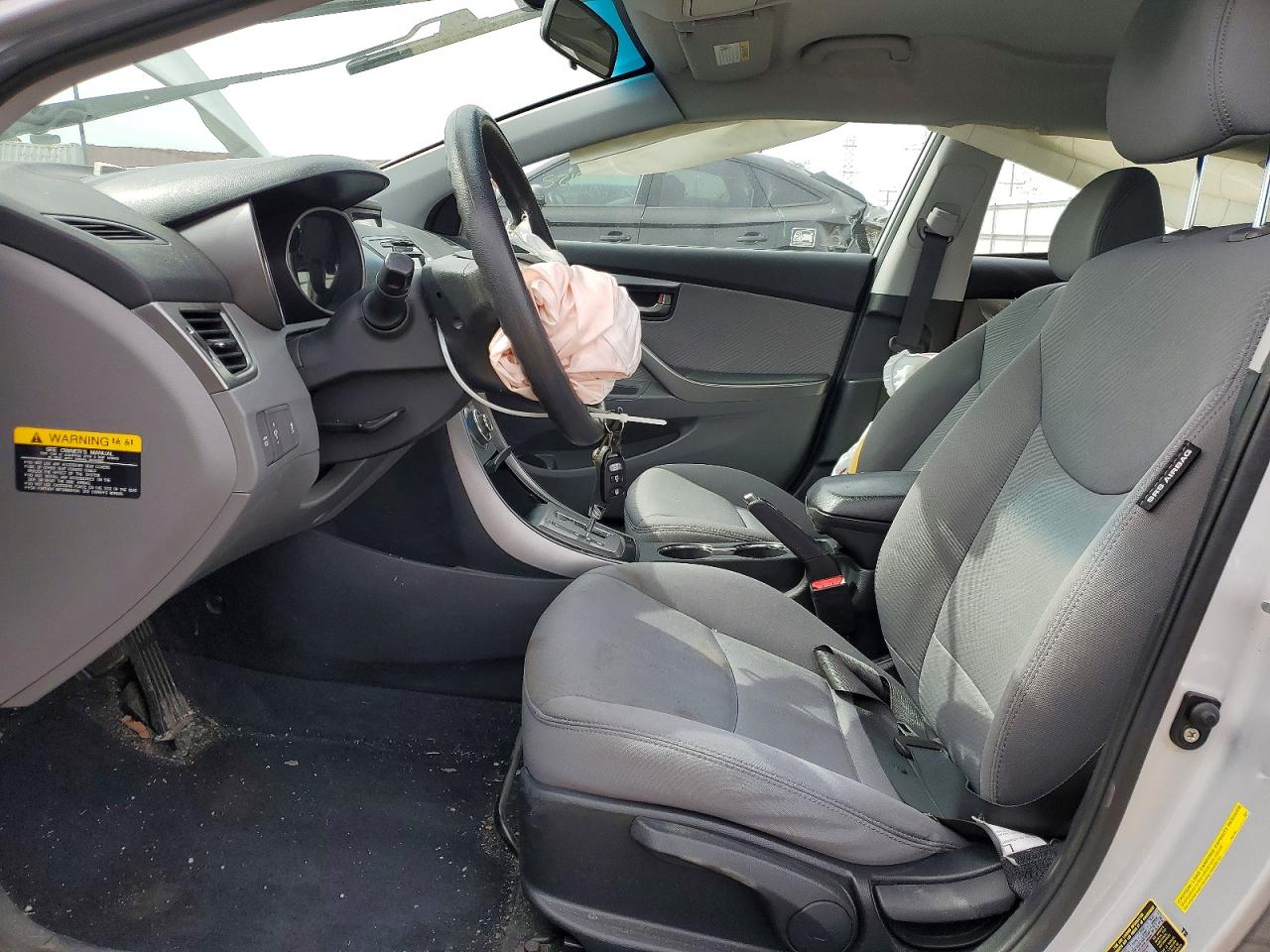 2013 Hyundai Elantra Gls Silver vin: KMHDH4AE9DU842227