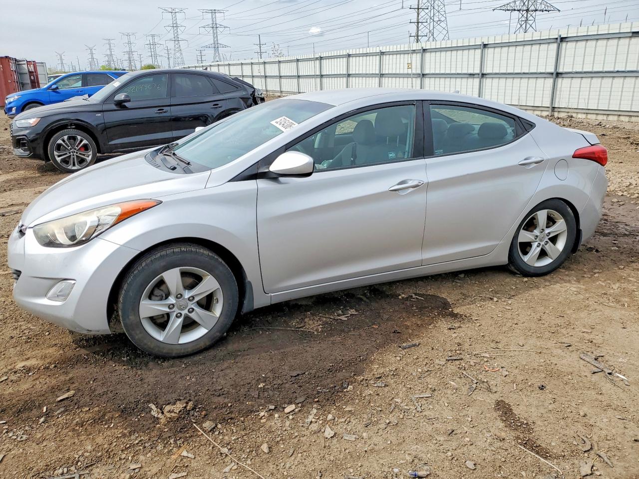 2013 Hyundai Elantra Gls Silver vin: KMHDH4AE9DU842227
