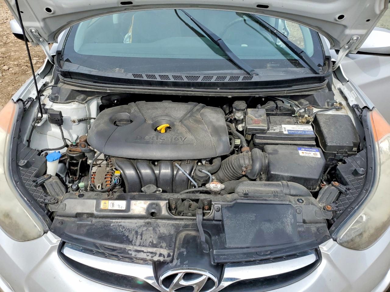 2013 Hyundai Elantra Gls Silver vin: KMHDH4AE9DU842227