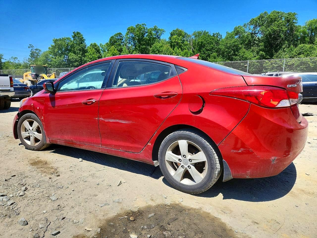 2013 Hyundai Elantra Gls Red vin: KMHDH4AE9DU866284