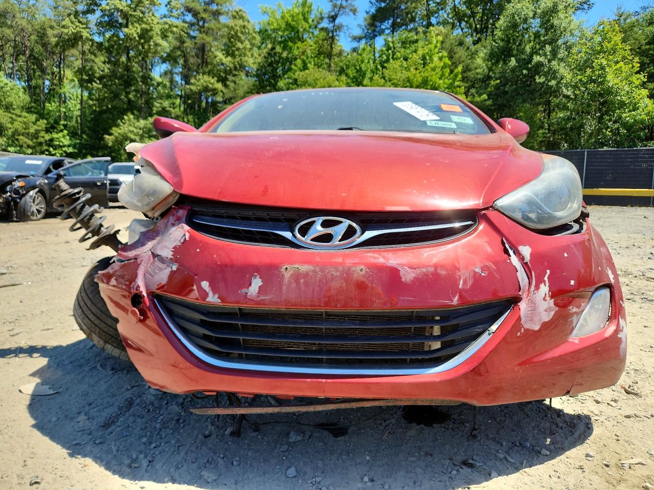 2013 Hyundai Elantra Gls Red vin: KMHDH4AE9DU866284