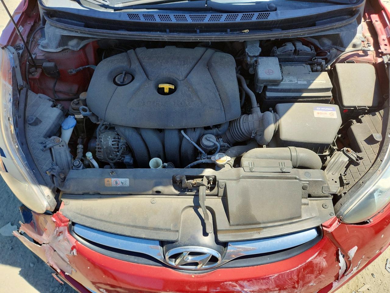 2013 Hyundai Elantra Gls Red vin: KMHDH4AE9DU866284