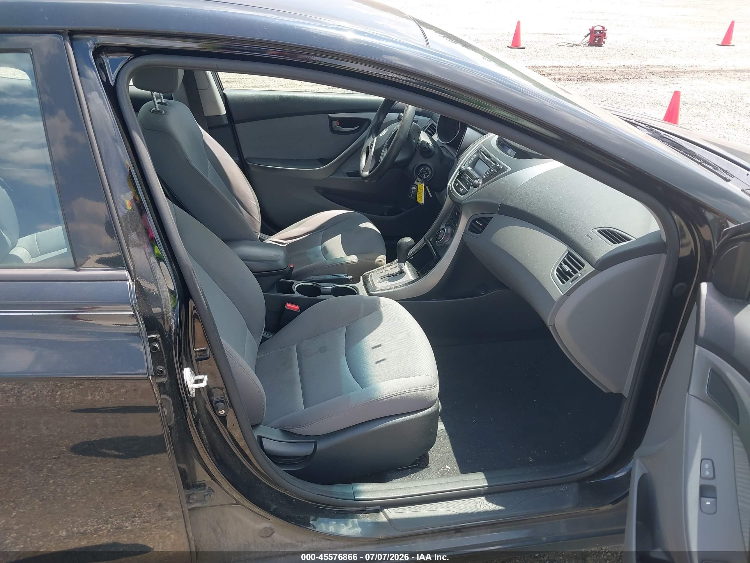 2013 Hyundai Elantra Gls Черный vin: KMHDH4AE9DU878144