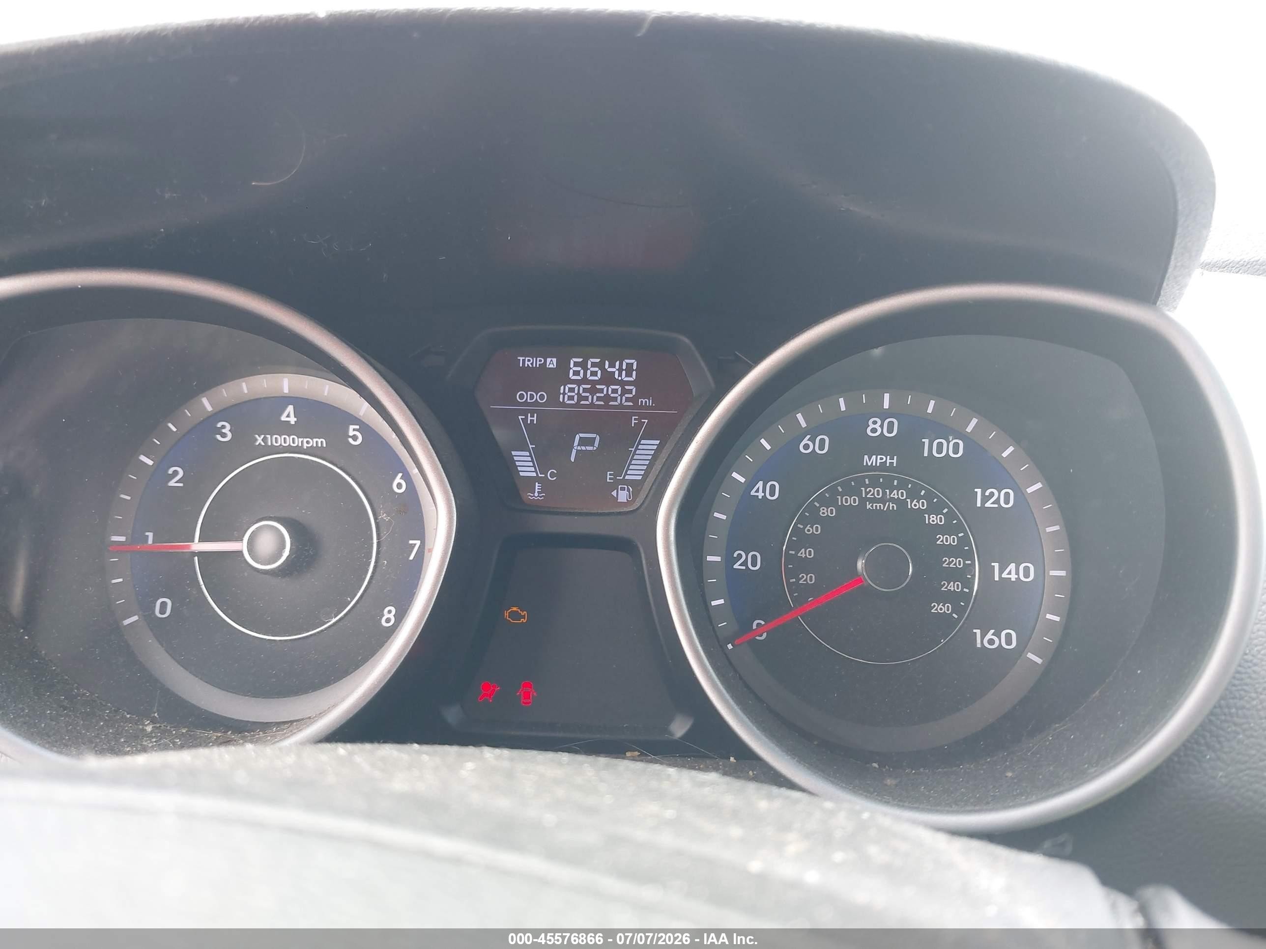 2013 Hyundai Elantra Gls Черный vin: KMHDH4AE9DU878144