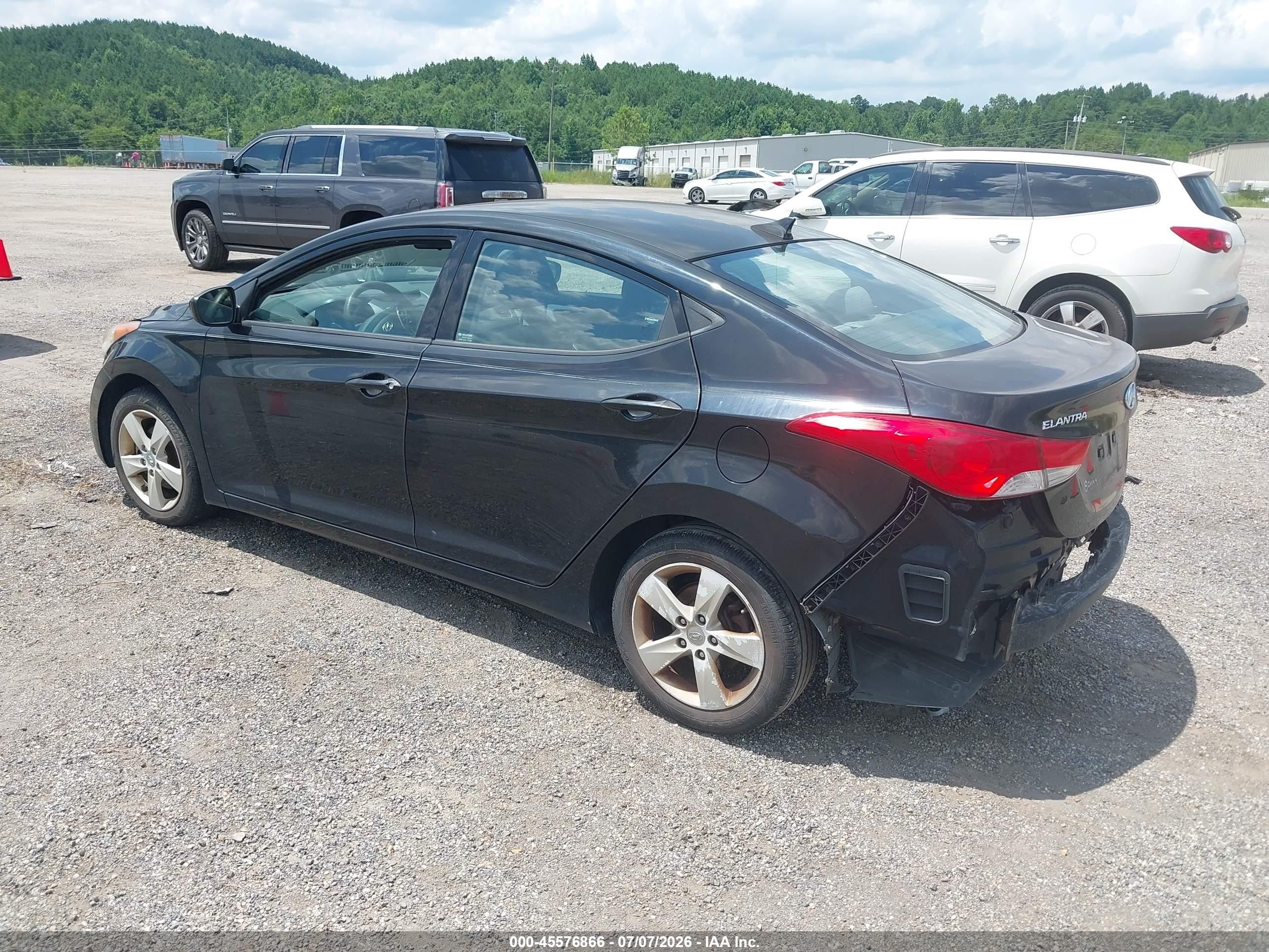 2013 Hyundai Elantra Gls Черный vin: KMHDH4AE9DU878144