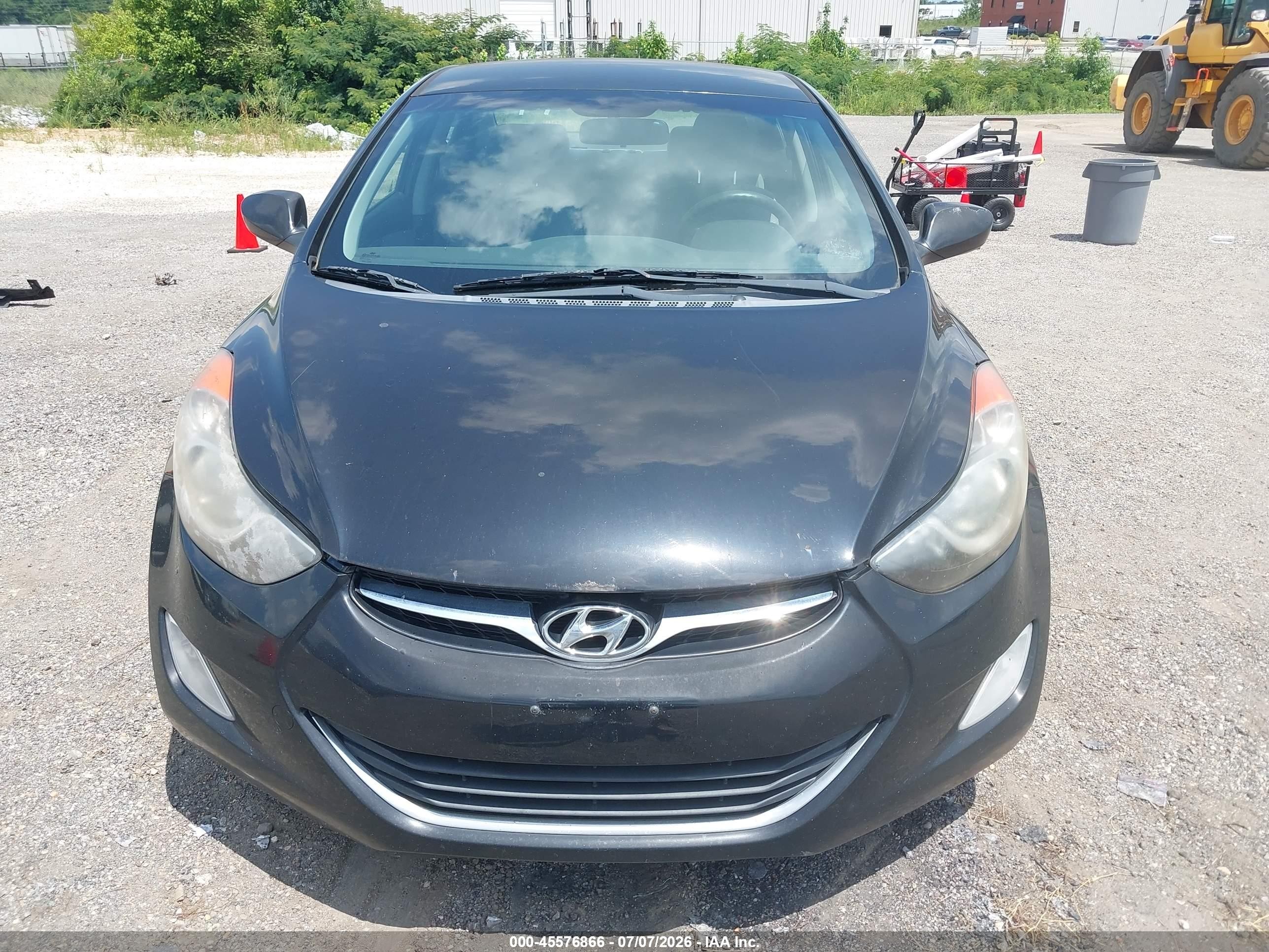 2013 Hyundai Elantra Gls Черный vin: KMHDH4AE9DU878144