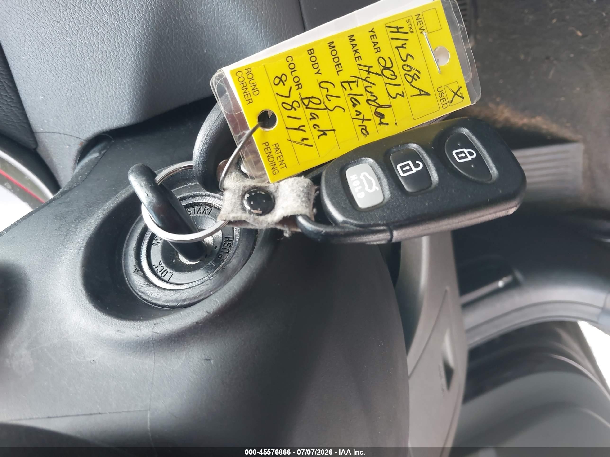 2013 Hyundai Elantra Gls Черный vin: KMHDH4AE9DU878144