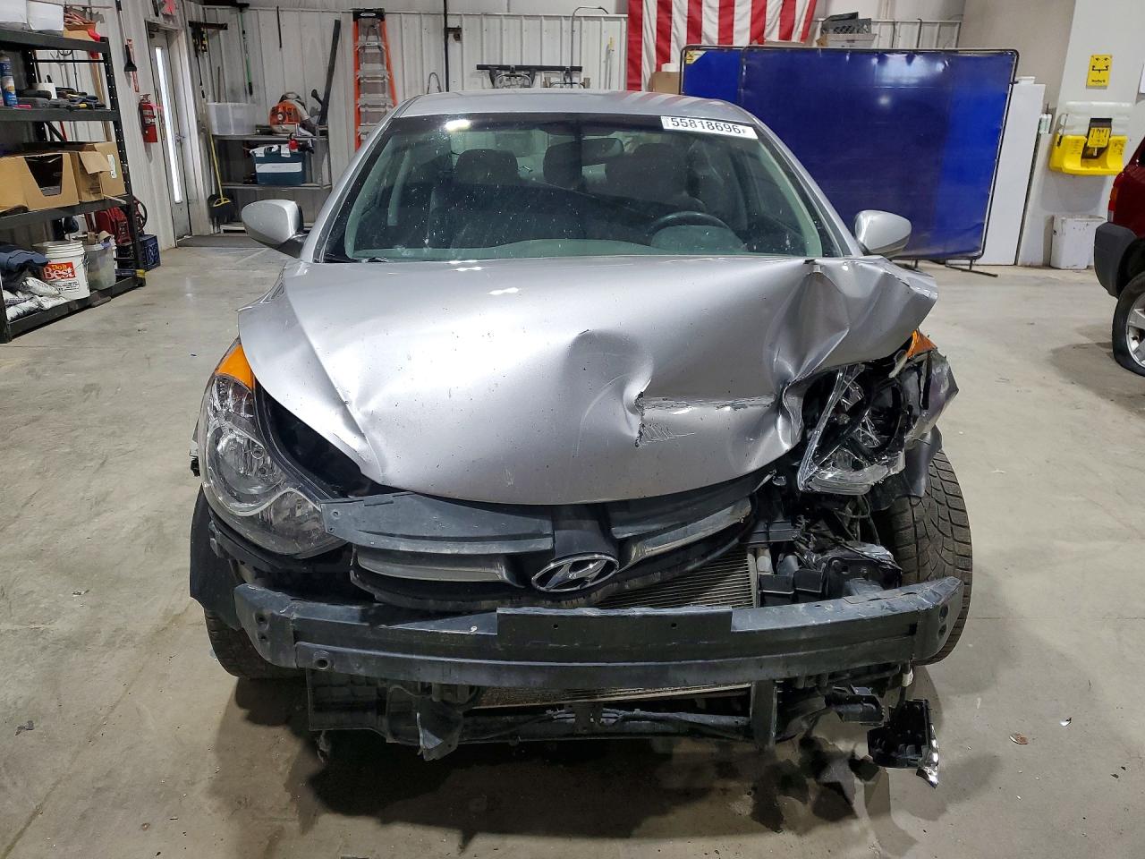 2013 Hyundai Elantra Gls Gray vin: KMHDH4AE9DU911241