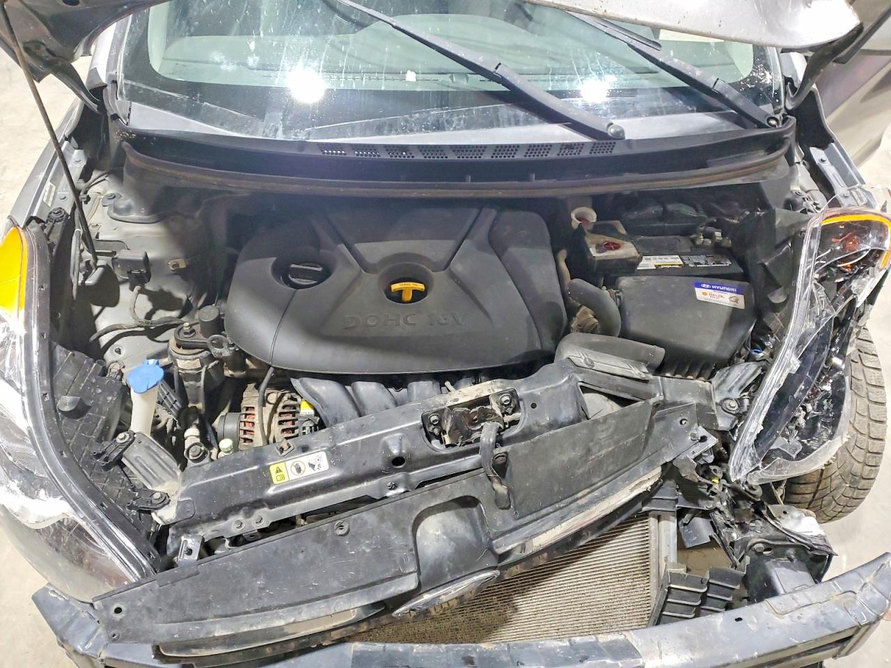 2013 Hyundai Elantra Gls Gray vin: KMHDH4AE9DU911241