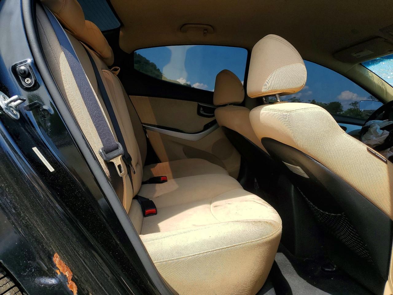 2013 Hyundai Elantra Gls Black vin: KMHDH4AE9DU927116
