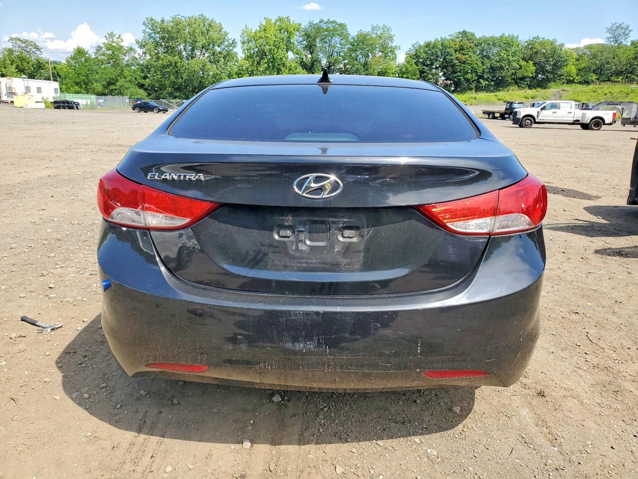 2013 Hyundai Elantra Gls Black vin: KMHDH4AE9DU927116