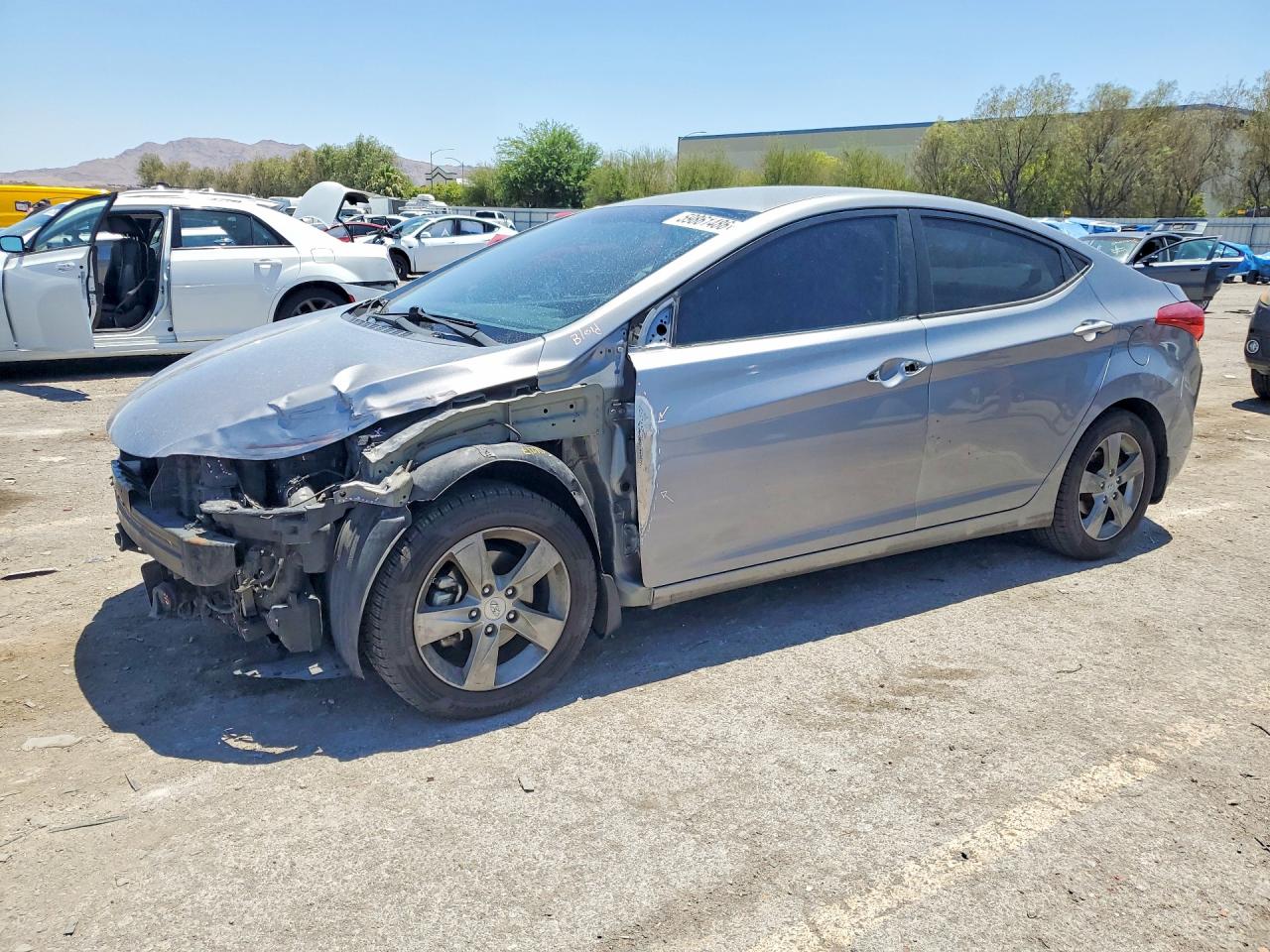 2013 Hyundai Elantra Gls Silver vin: KMHDH4AE9DU933899