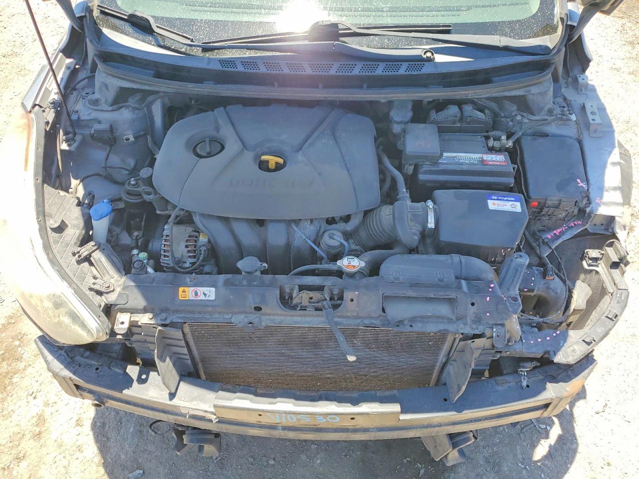 2013 Hyundai Elantra Gls Серебряный vin: KMHDH4AE9DU933899