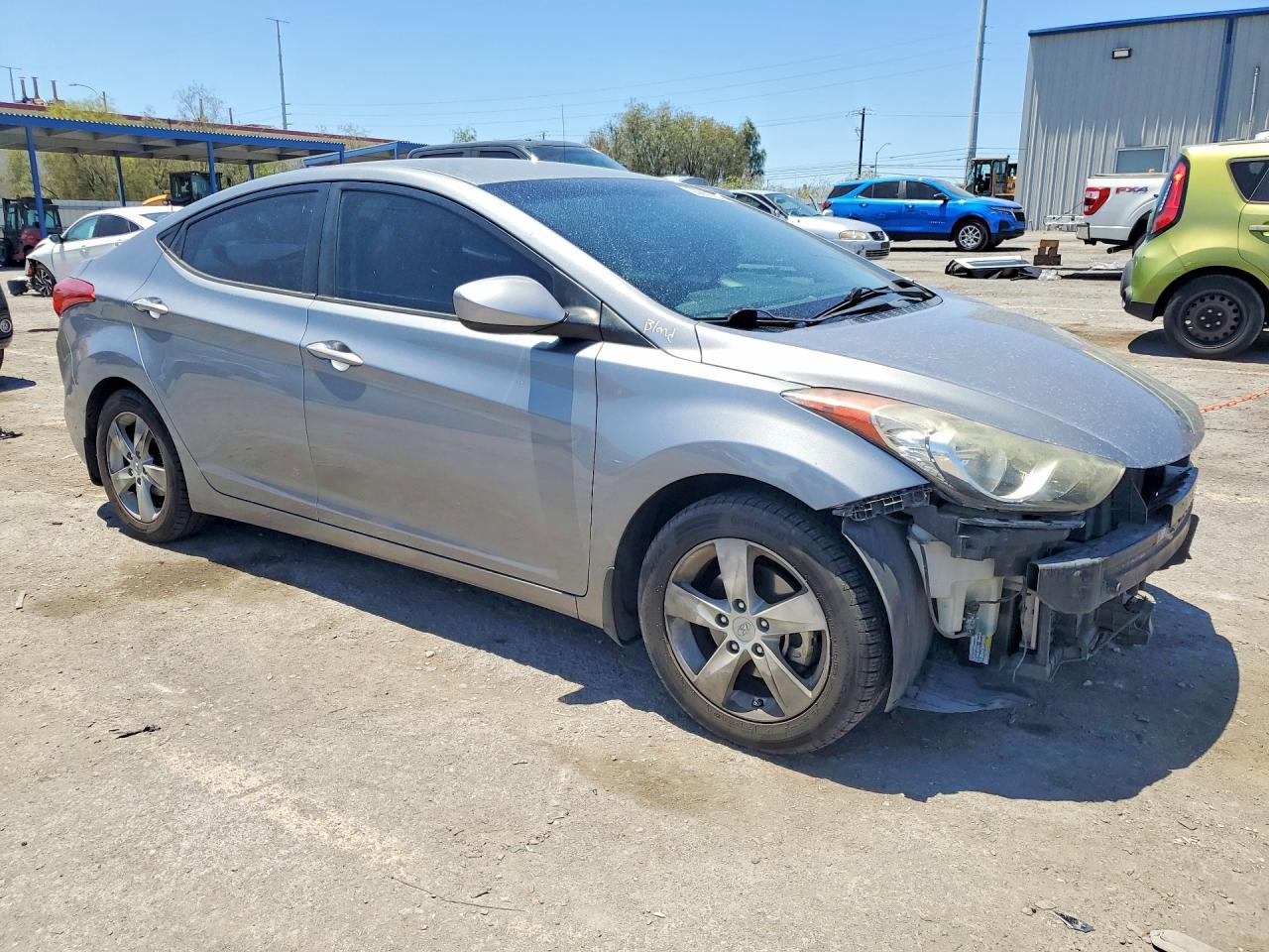 2013 Hyundai Elantra Gls Серебряный vin: KMHDH4AE9DU933899