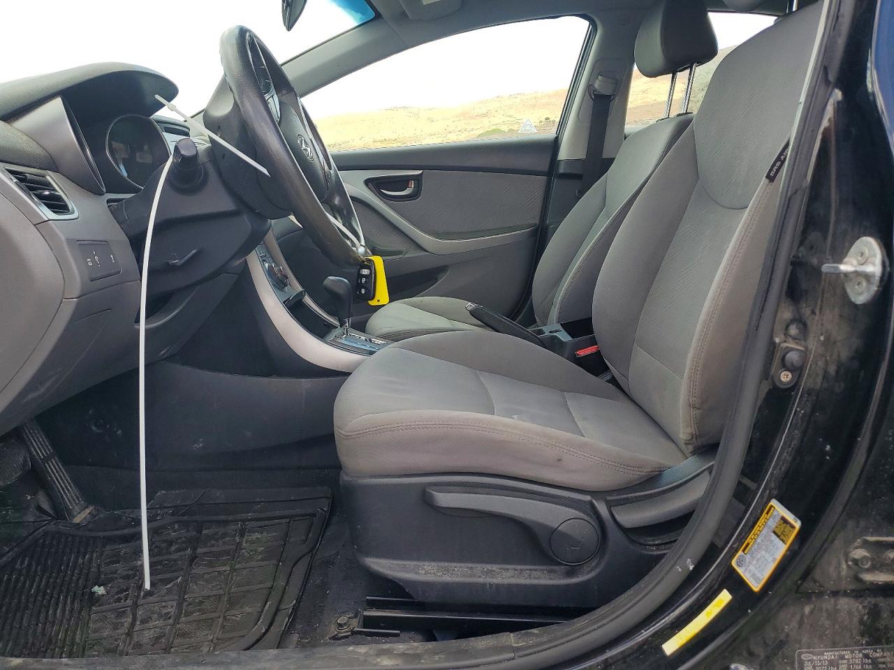 2013 Hyundai Elantra Gls Black vin: KMHDH4AE9DU936060