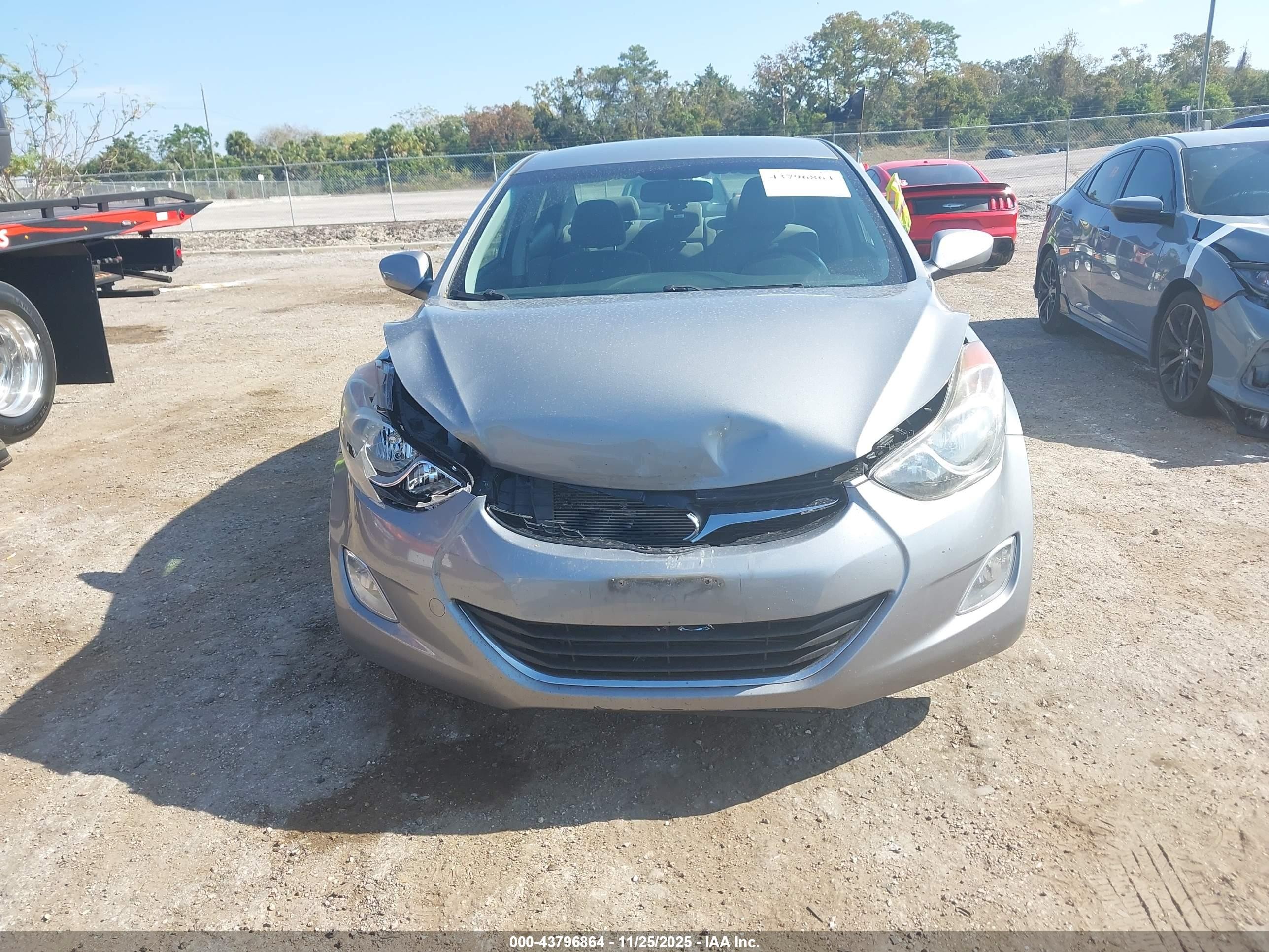 2013 Hyundai Elantra Gls Gray vin: KMHDH4AE9DU942764