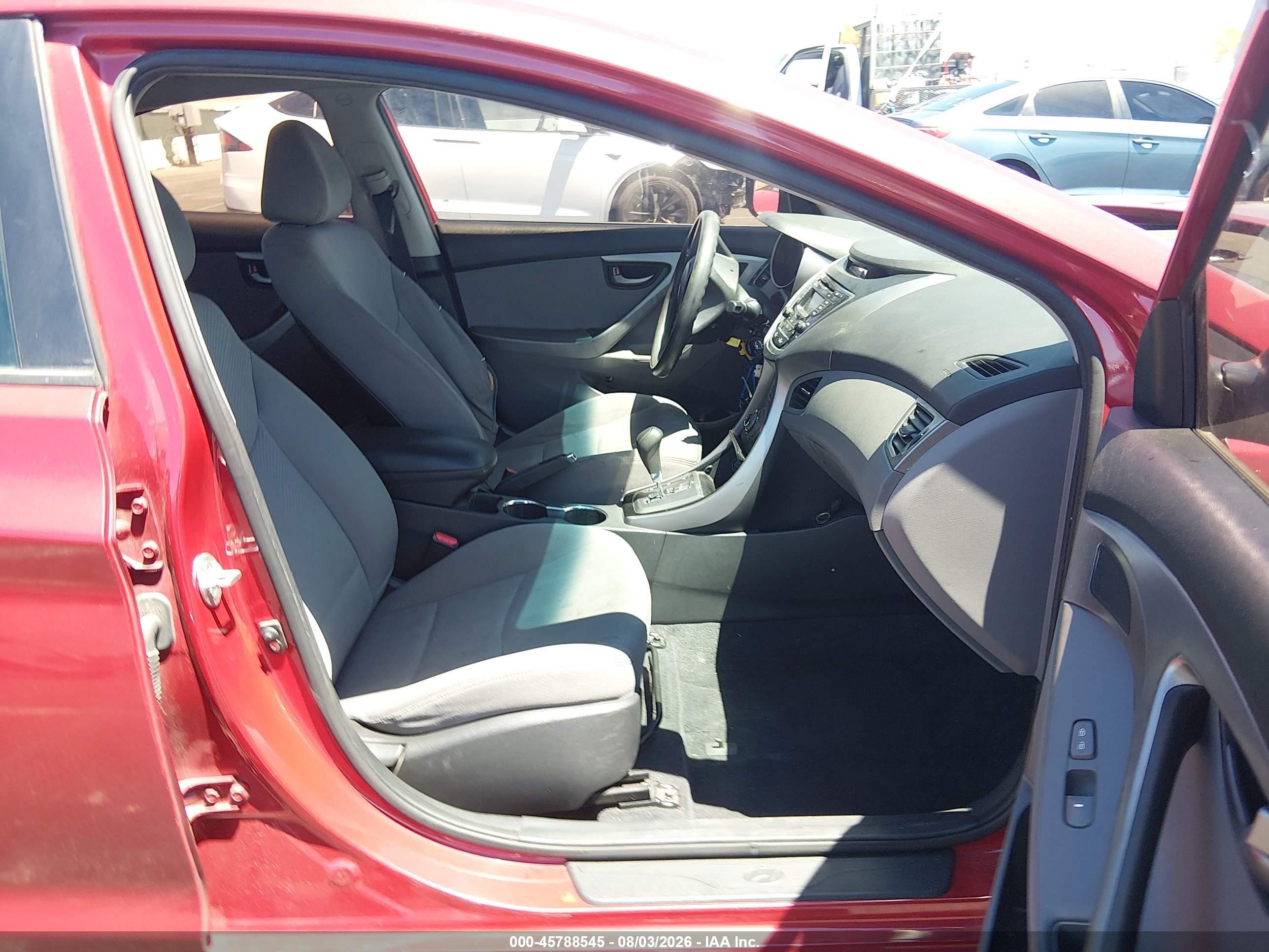 2013 Hyundai Elantra Gls Red vin: KMHDH4AE9DU944126