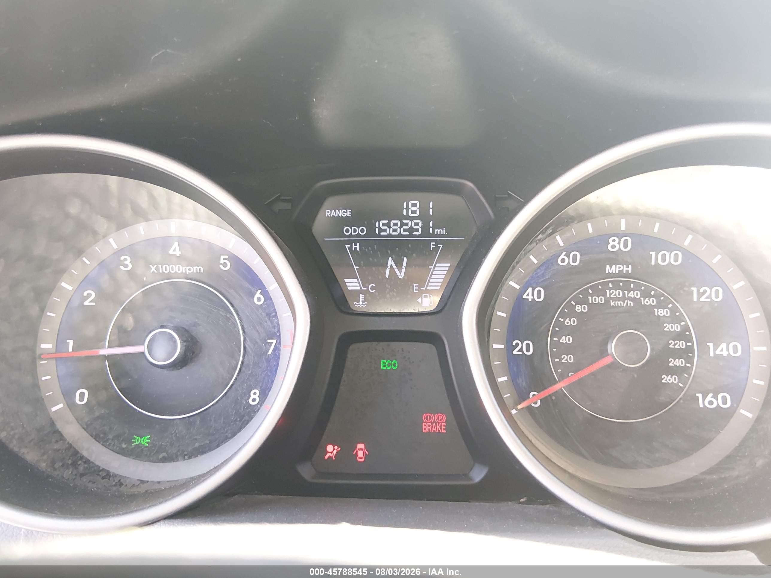 2013 Hyundai Elantra Gls Red vin: KMHDH4AE9DU944126
