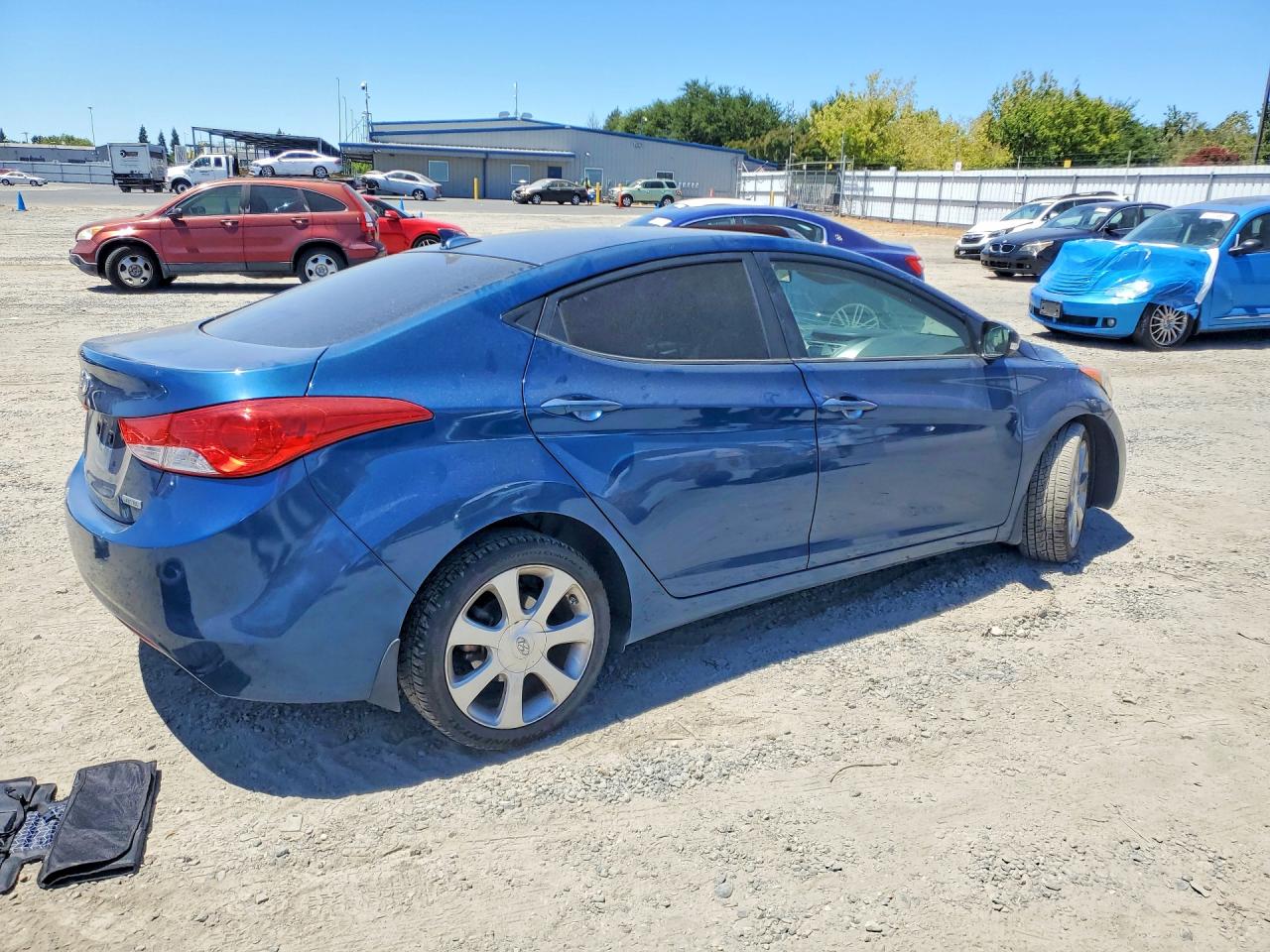 2013 Hyundai Elantra Limited Blue vin: KMHDH4AE9DU963632
