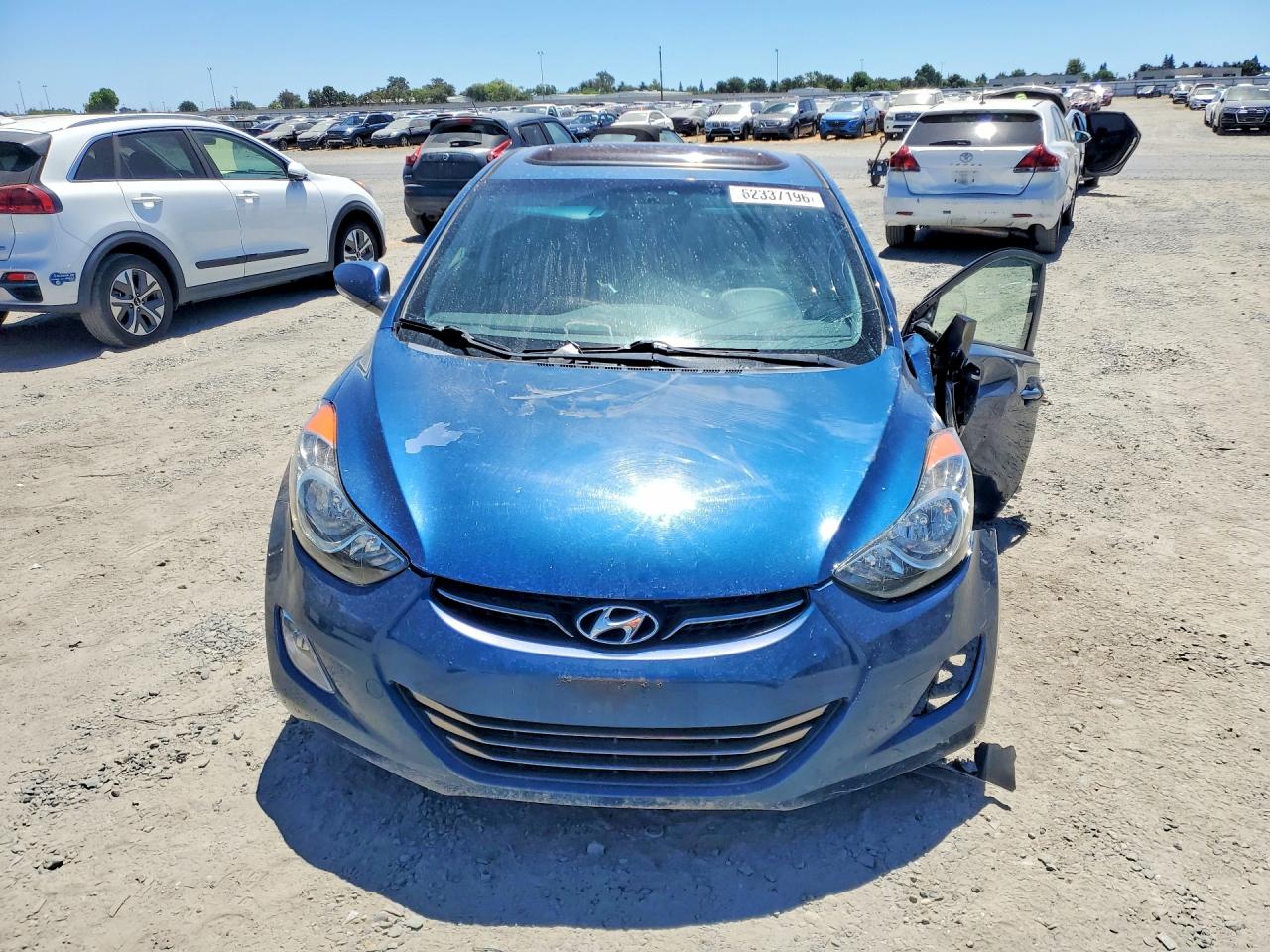 2013 Hyundai Elantra Limited Blue vin: KMHDH4AE9DU963632
