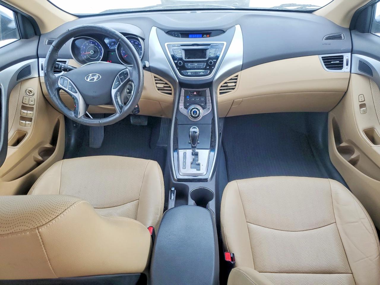 2013 Hyundai Elantra Limited Blue vin: KMHDH4AE9DU976381