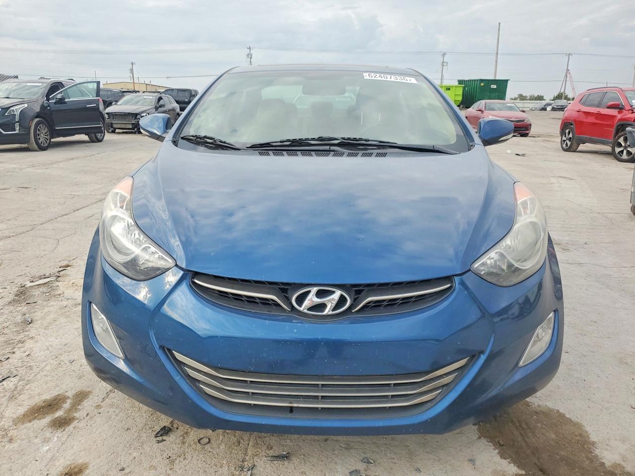 2013 Hyundai Elantra Limited Blue vin: KMHDH4AE9DU976381