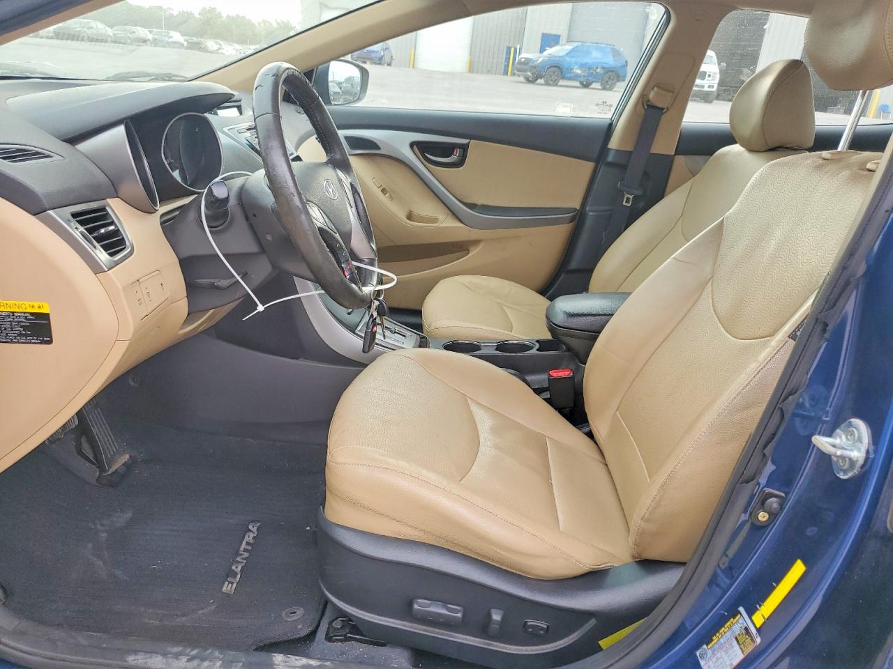 2013 Hyundai Elantra Limited Blue vin: KMHDH4AE9DU976381