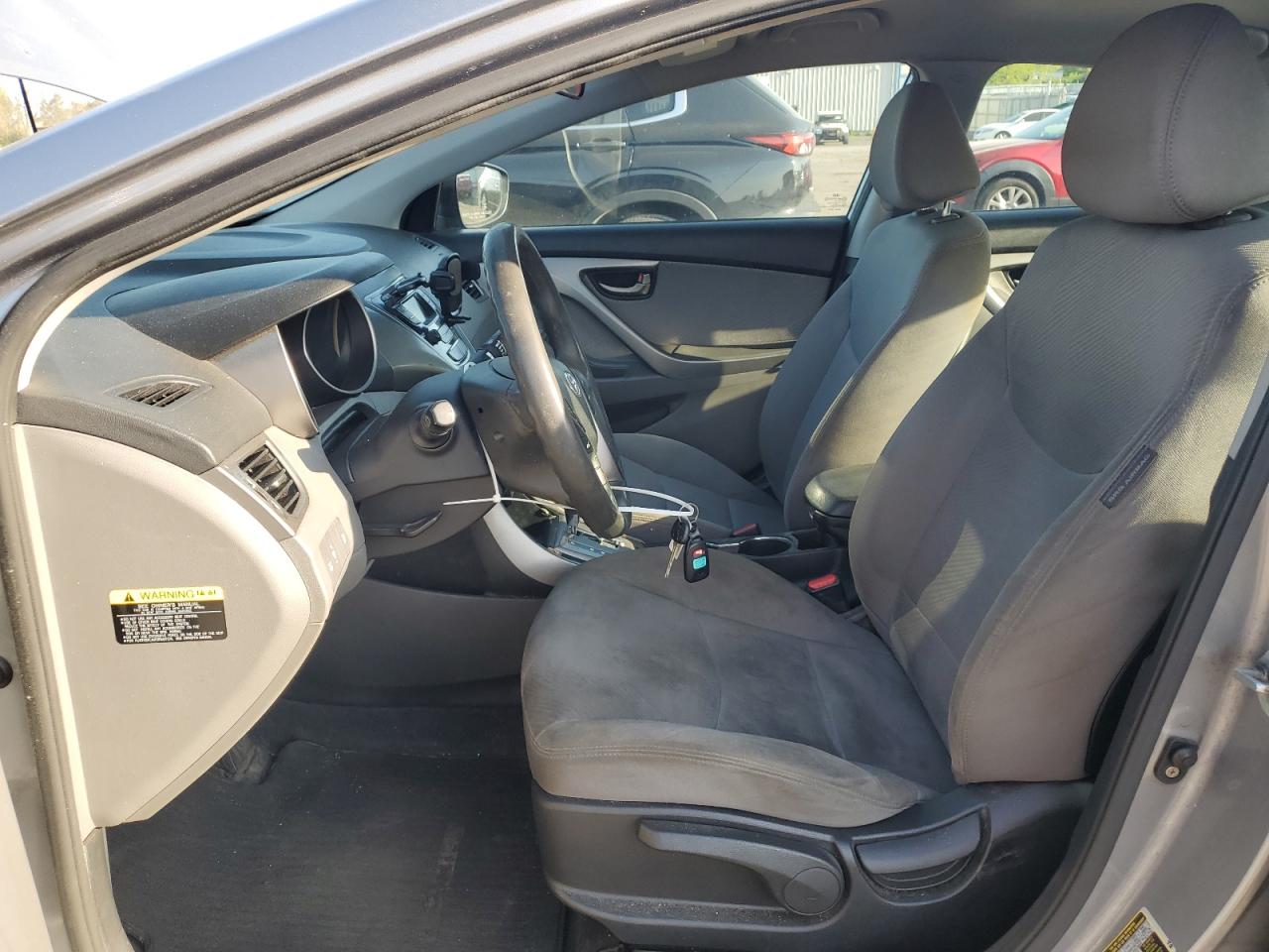 2013 Hyundai Elantra Gray vin: KMHDH4AE9DU980706