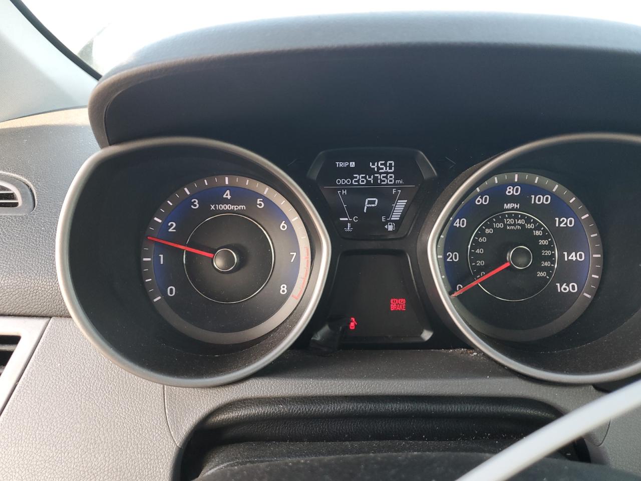 2013 Hyundai Elantra Gray vin: KMHDH4AE9DU980706