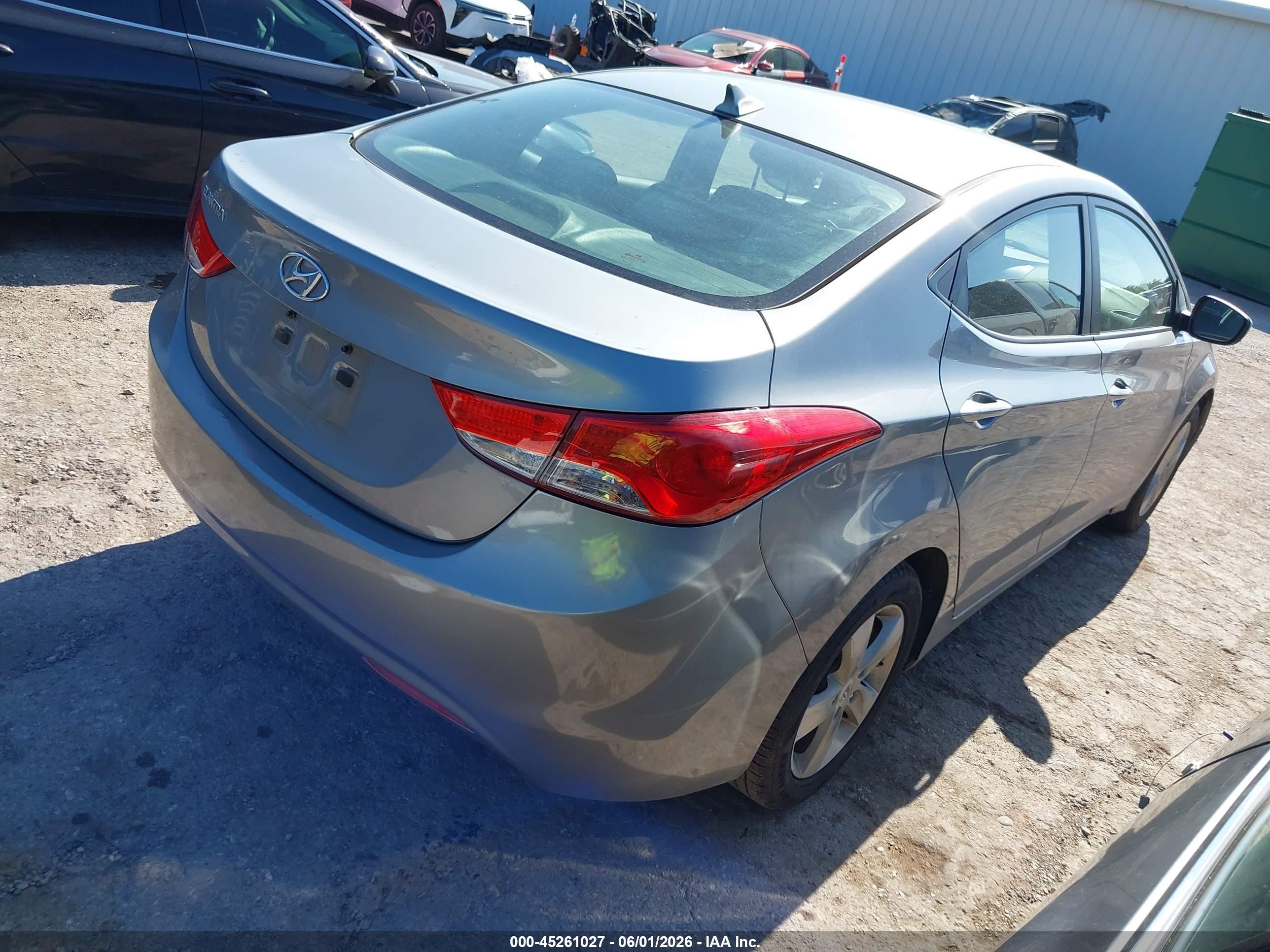 2013 Hyundai Elantra Gls Silver vin: KMHDH4AE9DU993178