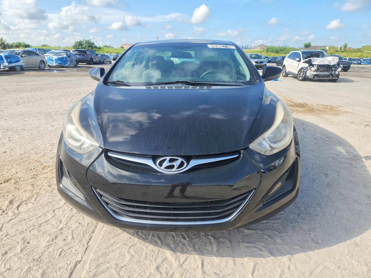 2014 Hyundai Elantra Se Black vin: KMHDH4AE9EU034591