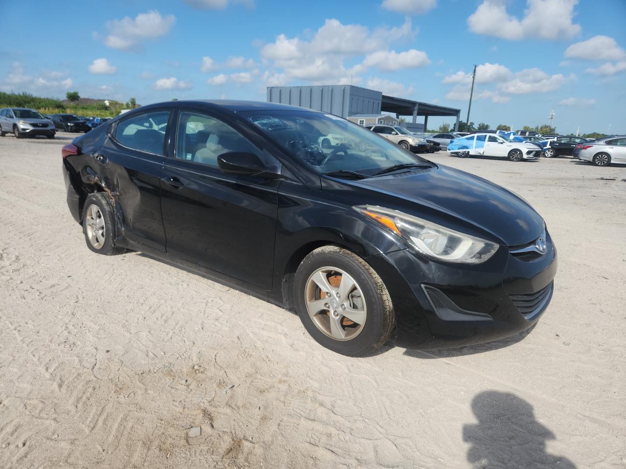 2014 Hyundai Elantra Se Black vin: KMHDH4AE9EU034591 Damage: Right Qtr Panel, Severe Damage, Replacement Required