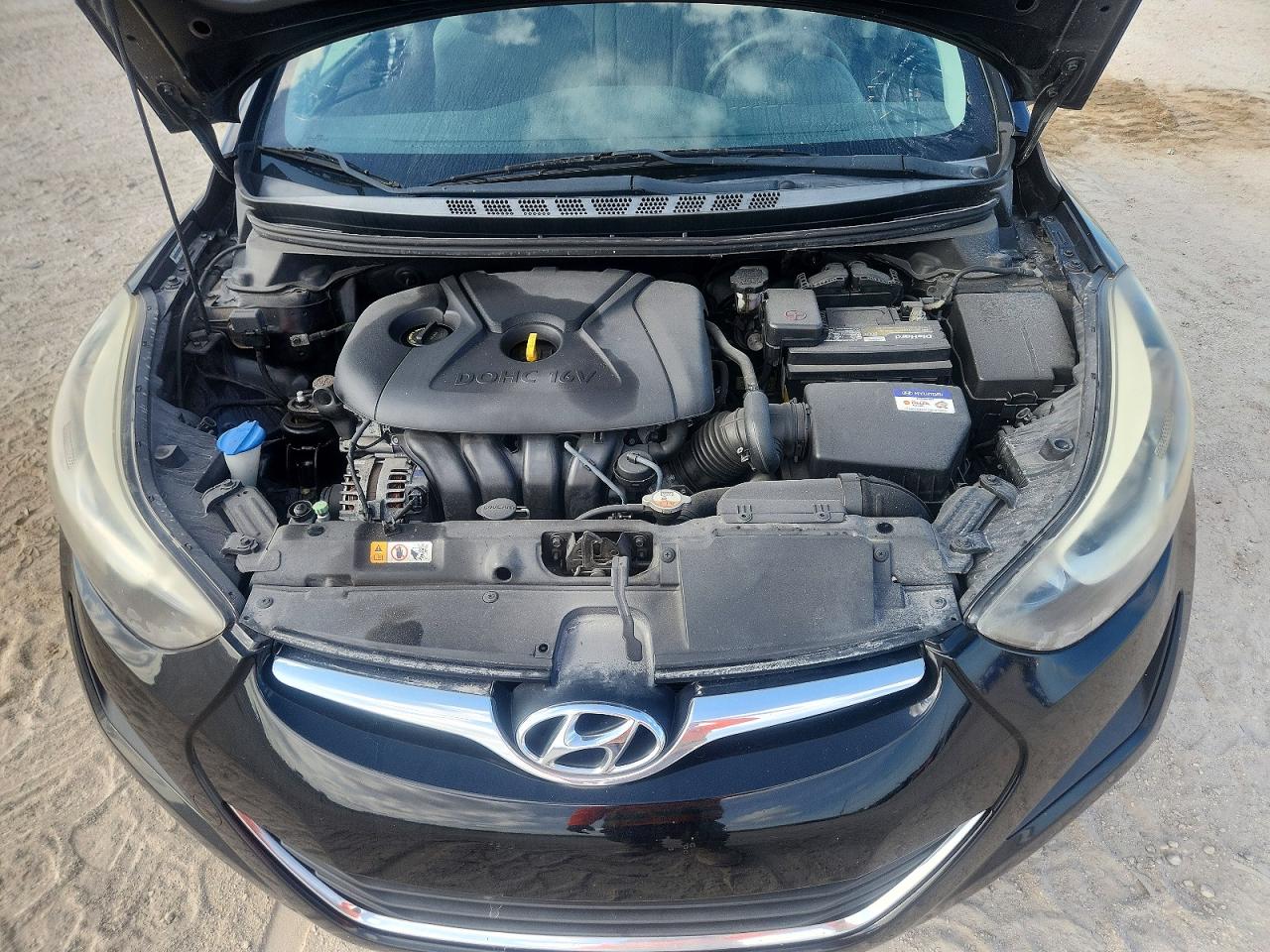 2014 Hyundai Elantra Se Black vin: KMHDH4AE9EU034591