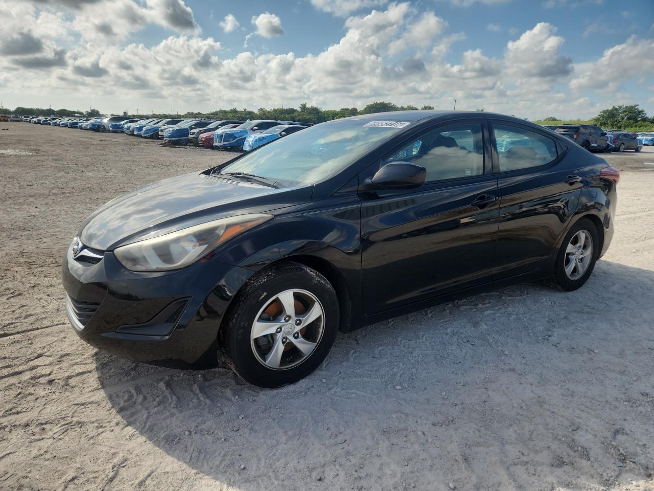 2014 Hyundai Elantra Se Black vin: KMHDH4AE9EU034591 Damage: Left Front Tire, Worn, Replacement Required