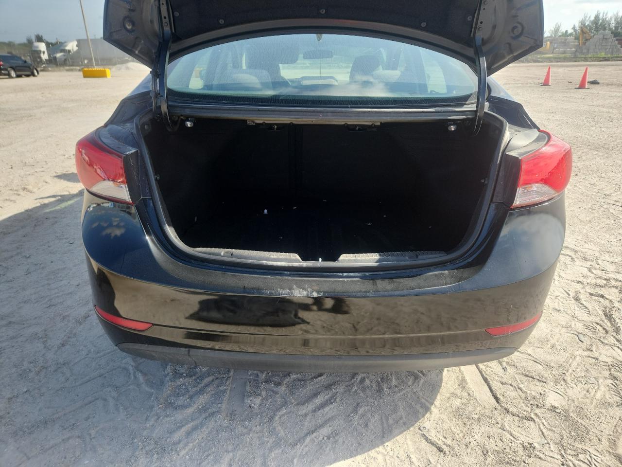 2014 Hyundai Elantra Se Black vin: KMHDH4AE9EU034591 Damage: Rear Bumper, Multiple Scratches Heavy, 3