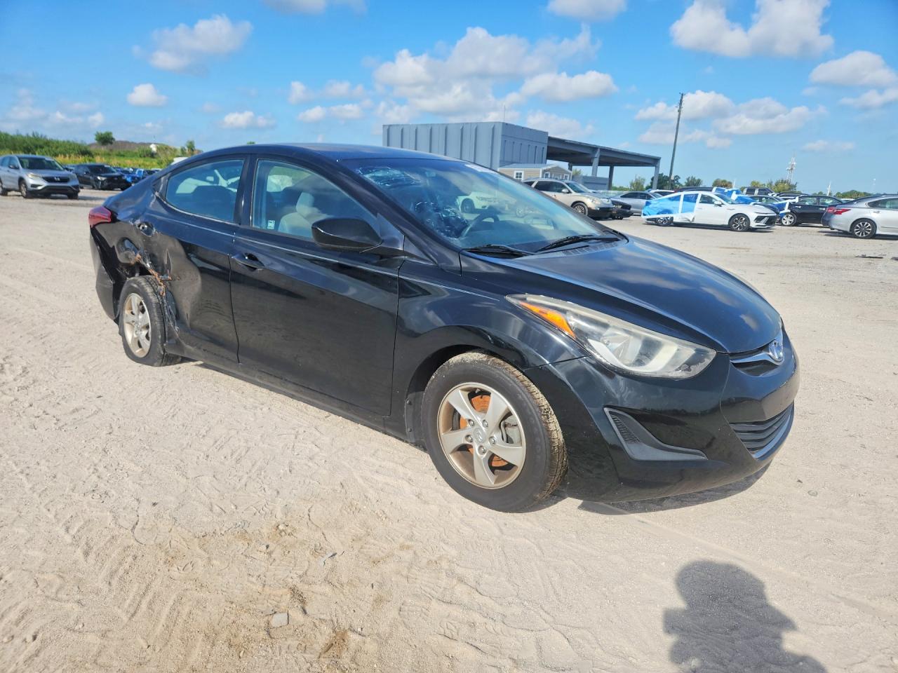 2014 Hyundai Elantra Se Black vin: KMHDH4AE9EU034591