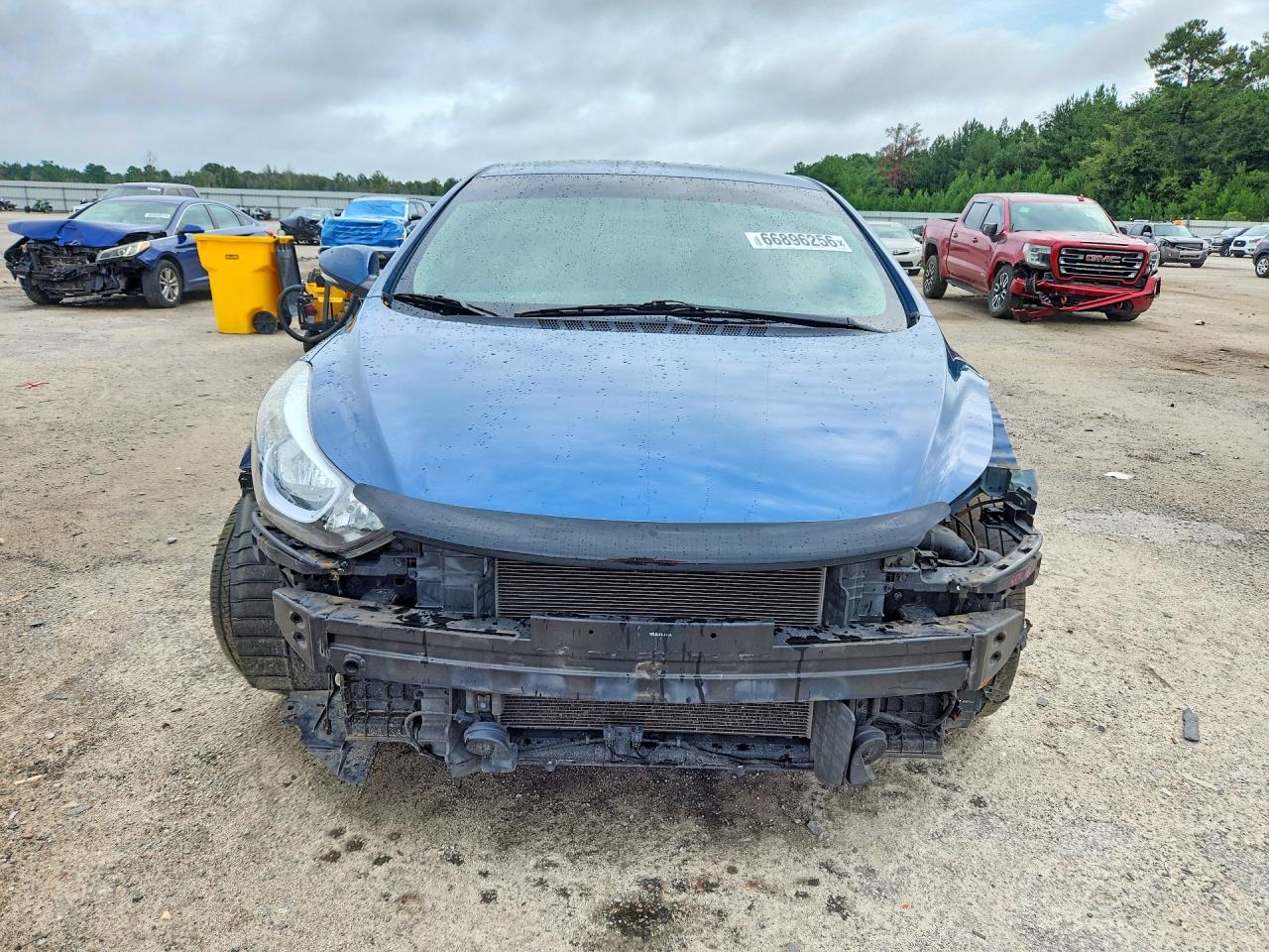 2014 Hyundai Elantra Limited Blue vin: KMHDH4AE9EU036650
