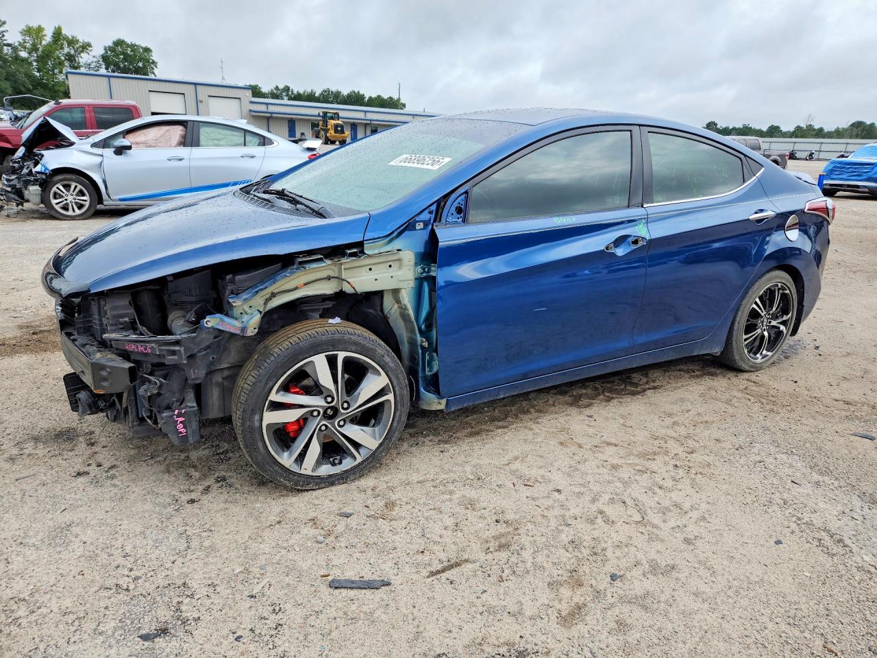 2014 Hyundai Elantra Limited Blue vin: KMHDH4AE9EU036650