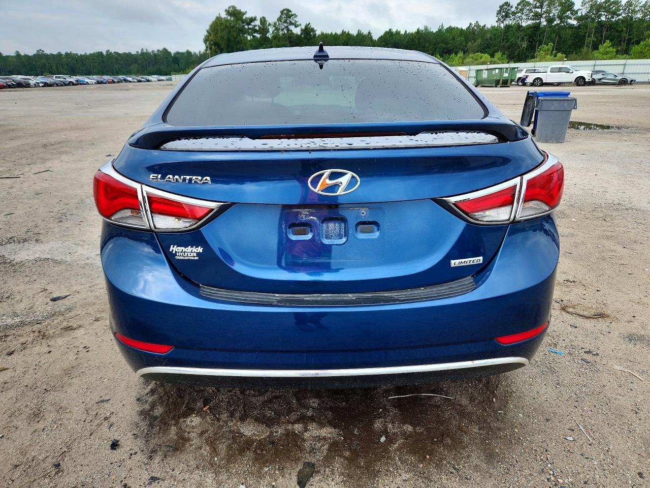 2014 Hyundai Elantra Limited Blue vin: KMHDH4AE9EU036650