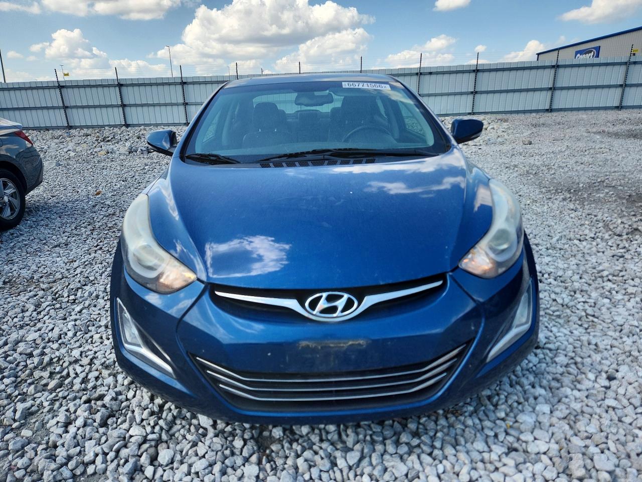 2014 Hyundai Elantra Limited Синий vin: KMHDH4AE9EU071298