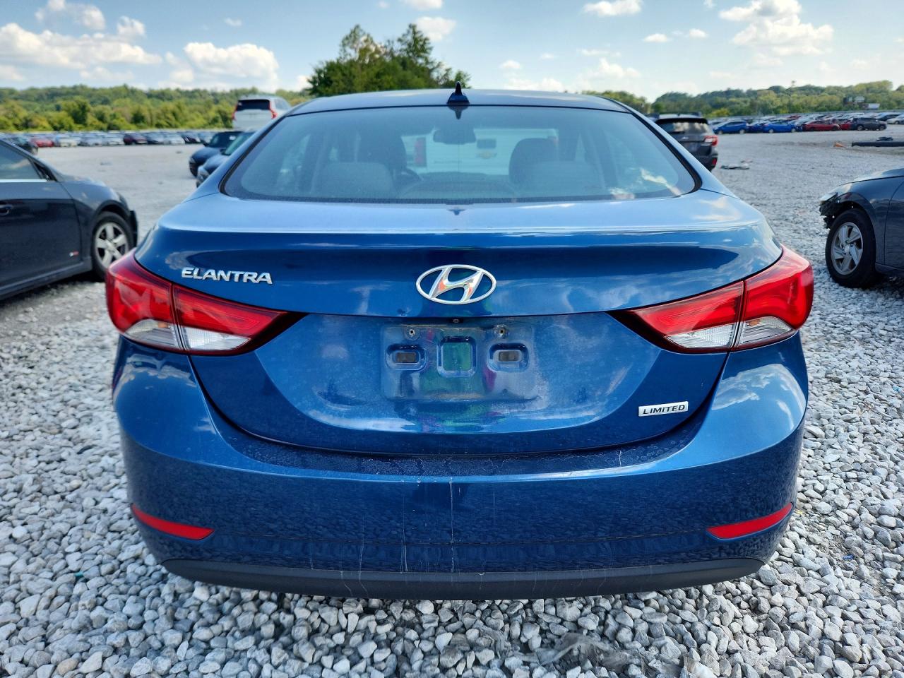 2014 Hyundai Elantra Limited Синий vin: KMHDH4AE9EU071298