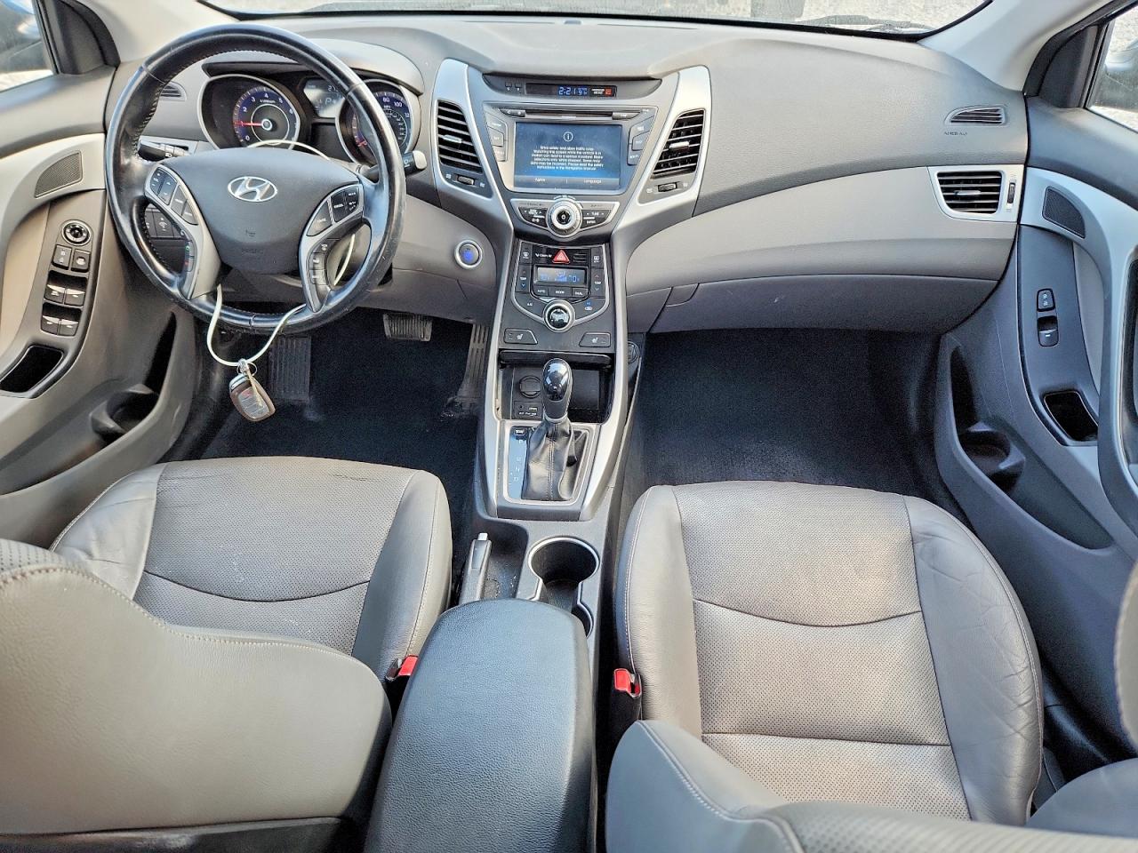 2014 Hyundai Elantra Limited Синий vin: KMHDH4AE9EU071298